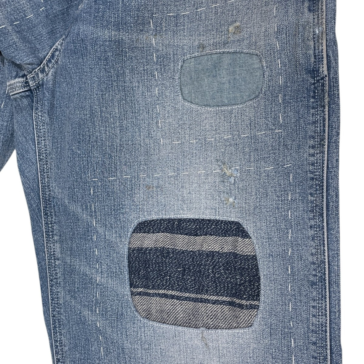 26SS 加工デニムパンツ Patchwork Cotton Jeans パッチワーク コットン ジーンズ 782P05146001