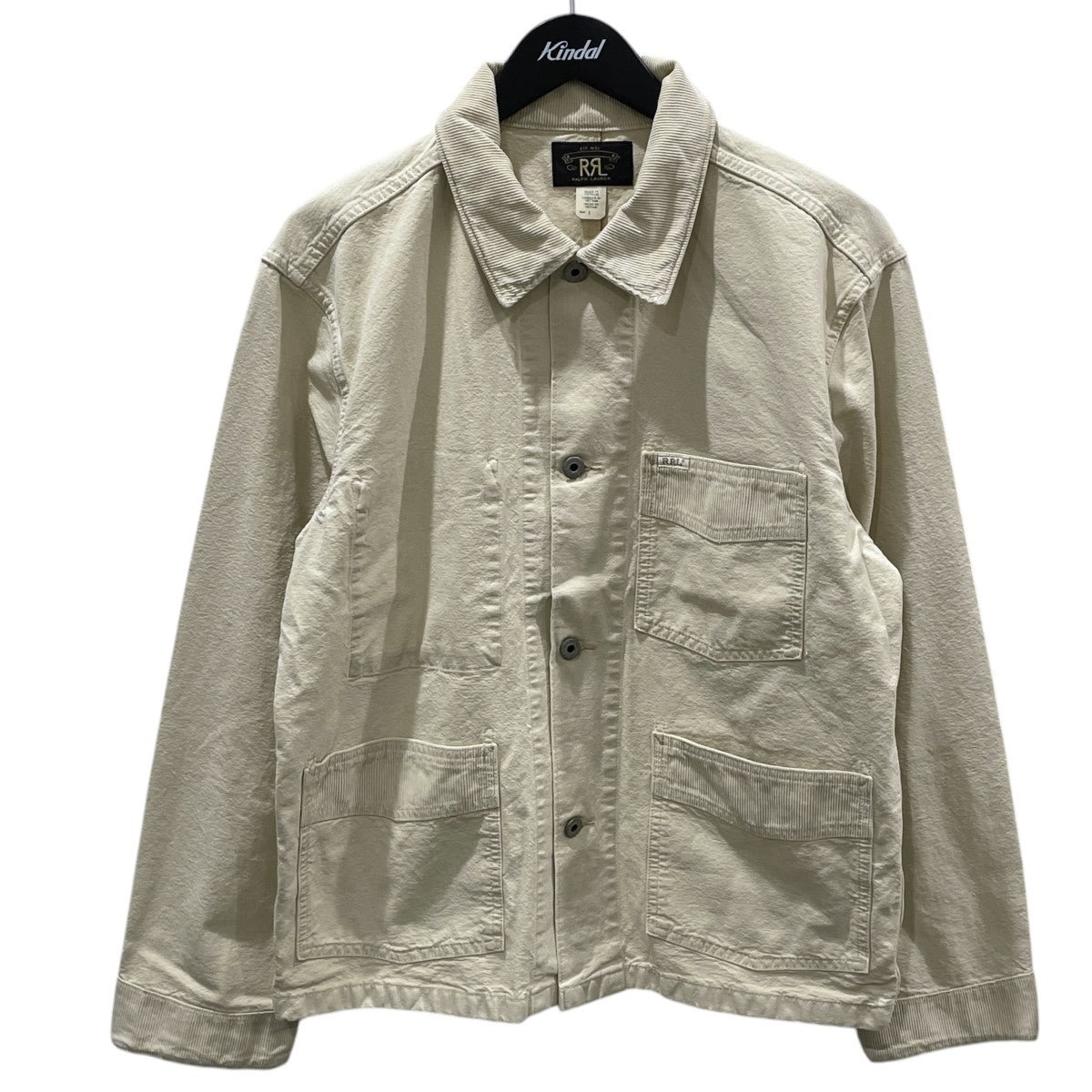 コーデュロイトリムセルビッジキャンバスジャケット Corduroy-Trim Selvedge Canvas Jacket 782P05096001