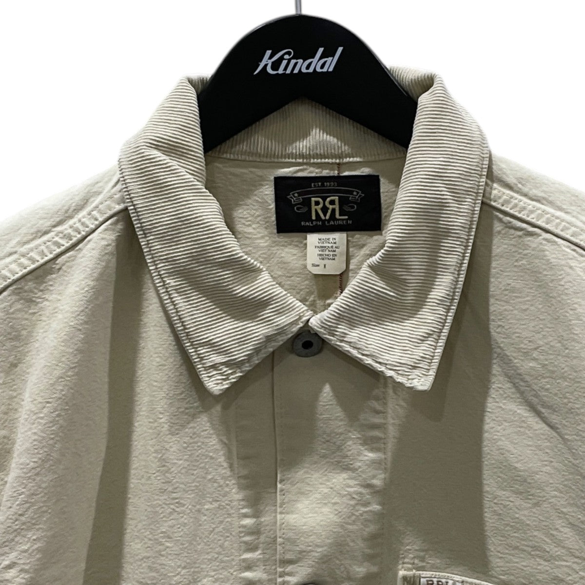 コーデュロイトリムセルビッジキャンバスジャケット Corduroy-Trim Selvedge Canvas Jacket 782P05096001