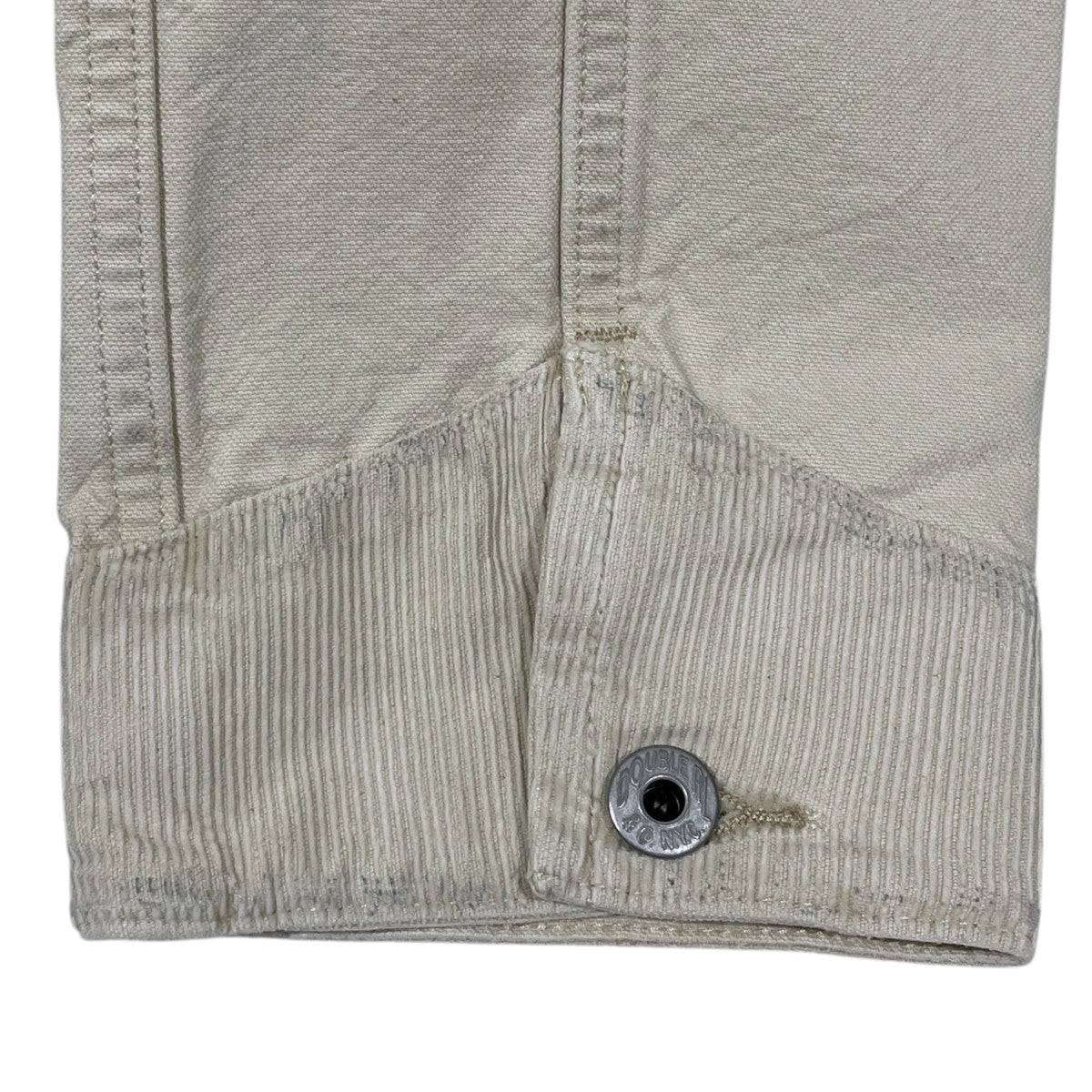 コーデュロイトリムセルビッジキャンバスジャケット Corduroy-Trim Selvedge Canvas Jacket 782P05096001