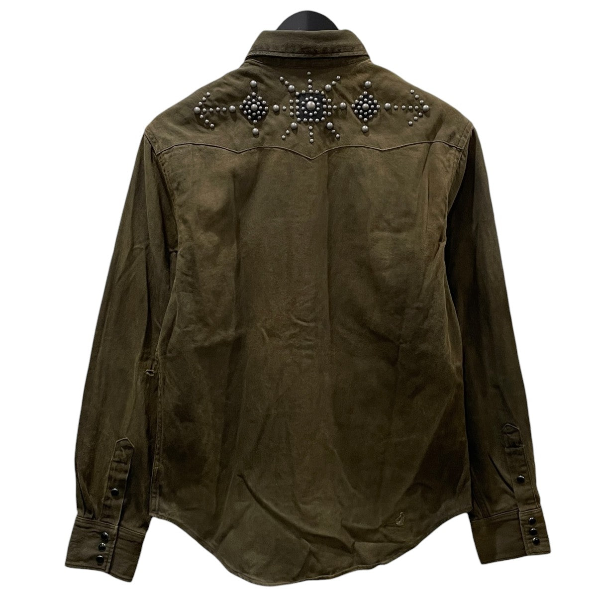 スタッズウエスタンシャツ Slim Fit Studded Denim Western Shirt スリムフィットスタデッドデニムウエスタンシャツ 782P05120001