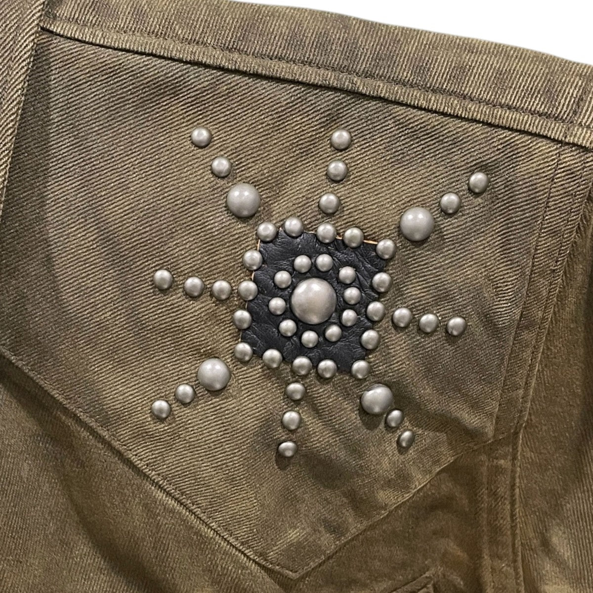 スタッズウエスタンシャツ Slim Fit Studded Denim Western Shirt スリムフィットスタデッドデニムウエスタンシャツ 782P05120001