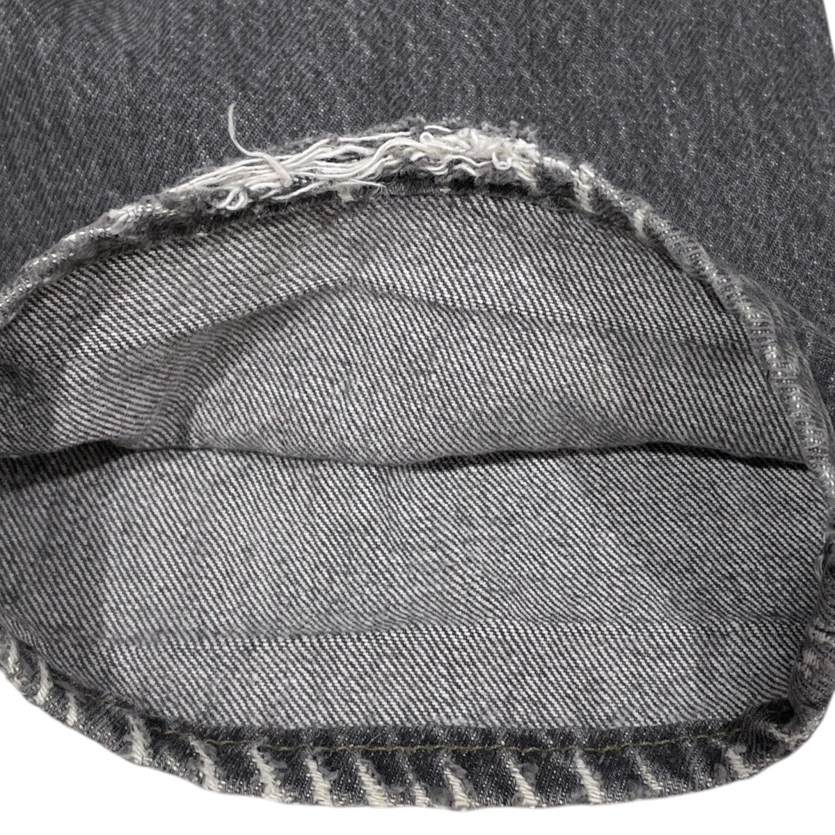 先染めブラックデニムパンツ 501-0658 MADE IN USA ボタン裏653