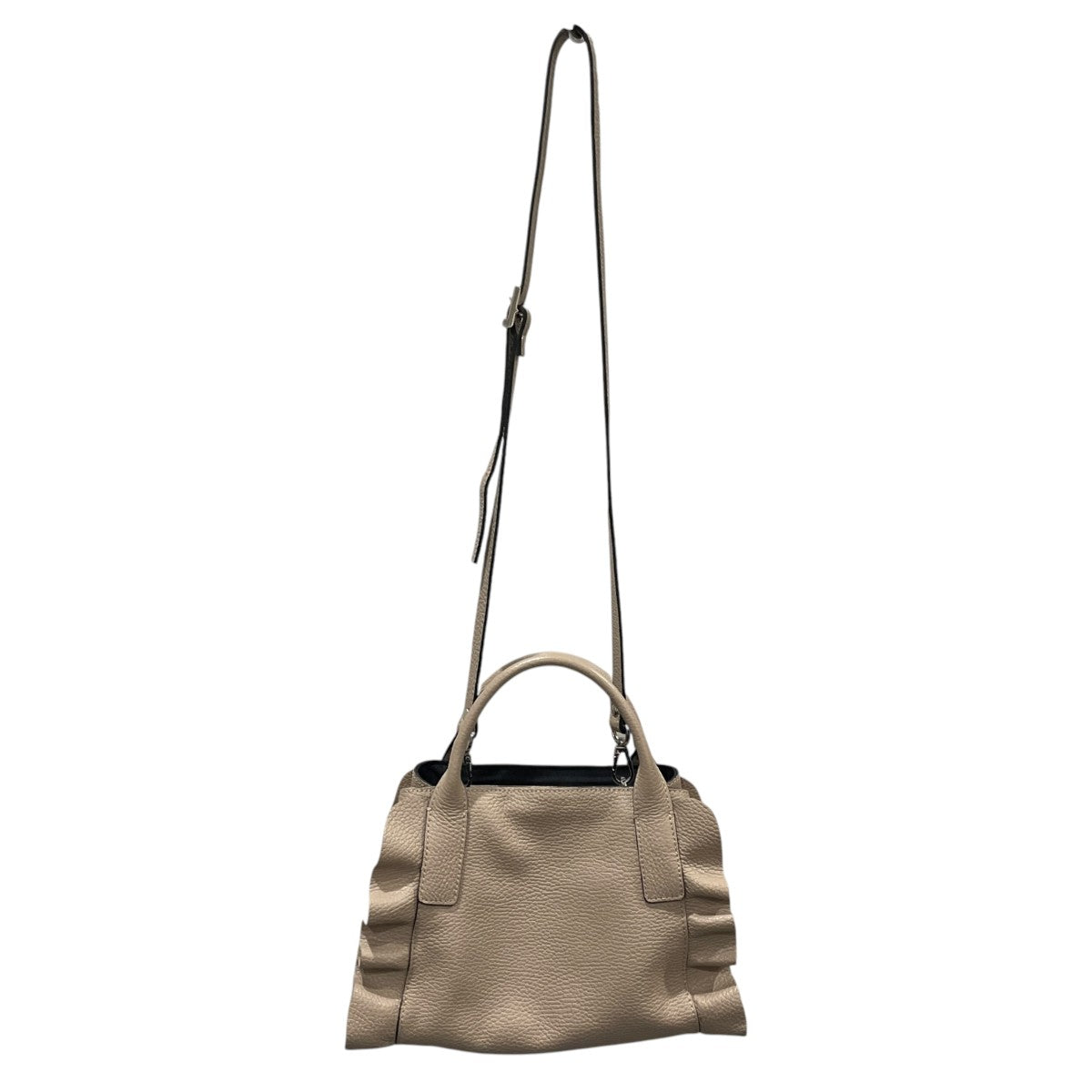 レザー2WAYショルダーバッグ ハンドバッグ MEDINILLA メディニラ フリル 2WAY ミニバッグ