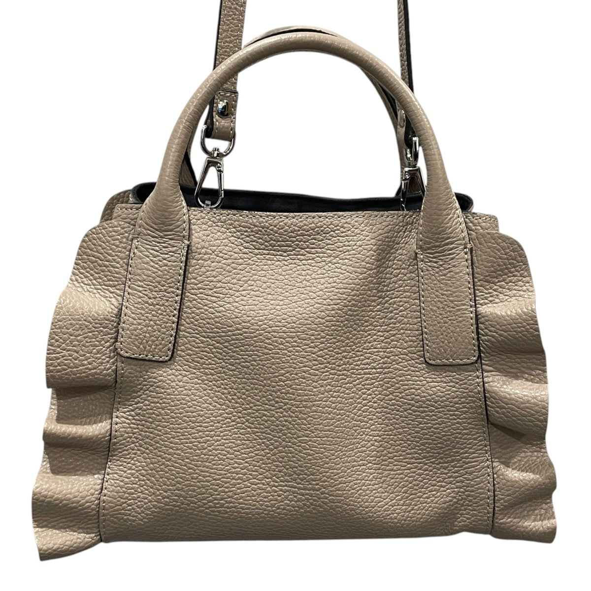 レザー2WAYショルダーバッグ ハンドバッグ MEDINILLA メディニラ フリル 2WAY ミニバッグ
