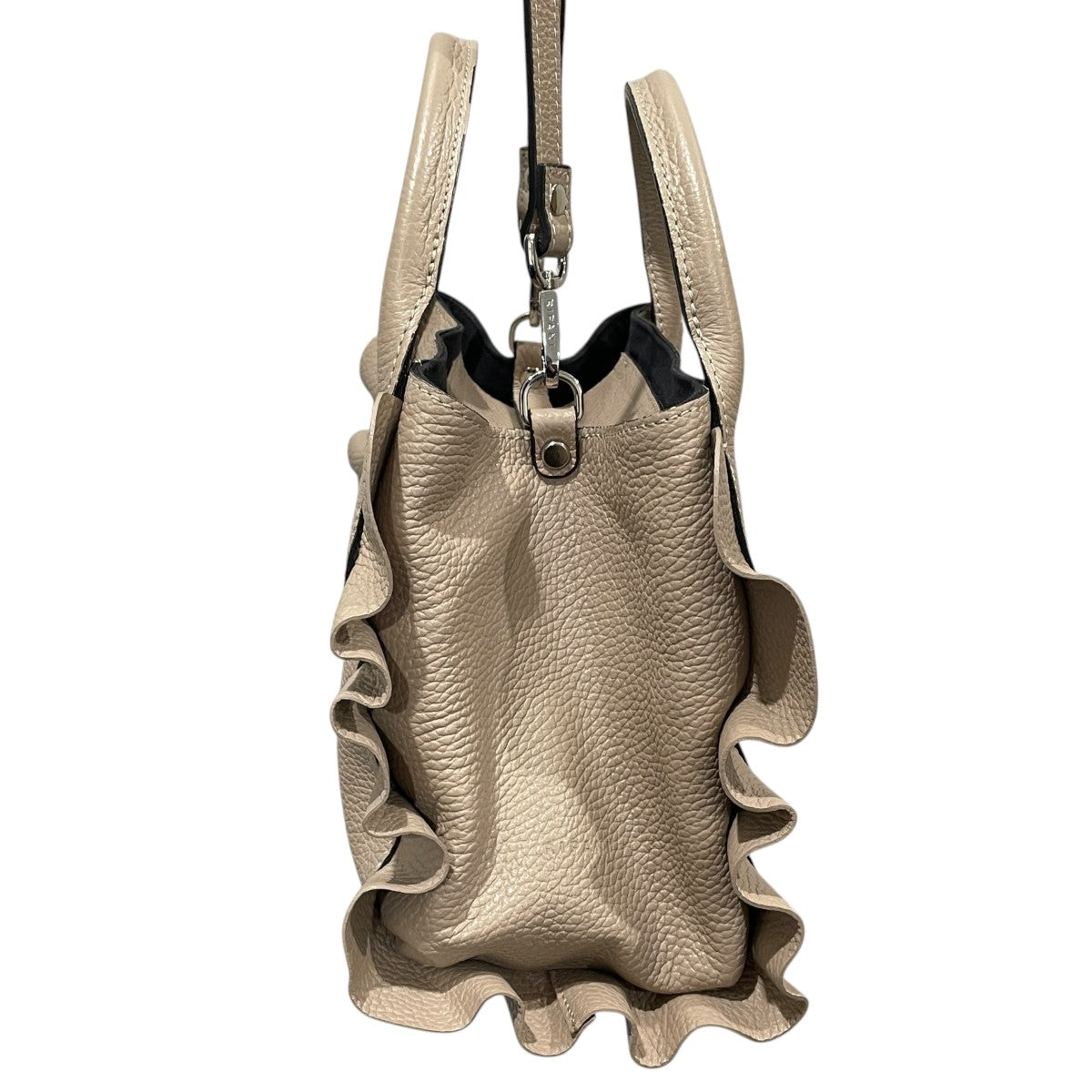 レザー2WAYショルダーバッグ ハンドバッグ MEDINILLA メディニラ フリル 2WAY ミニバッグ