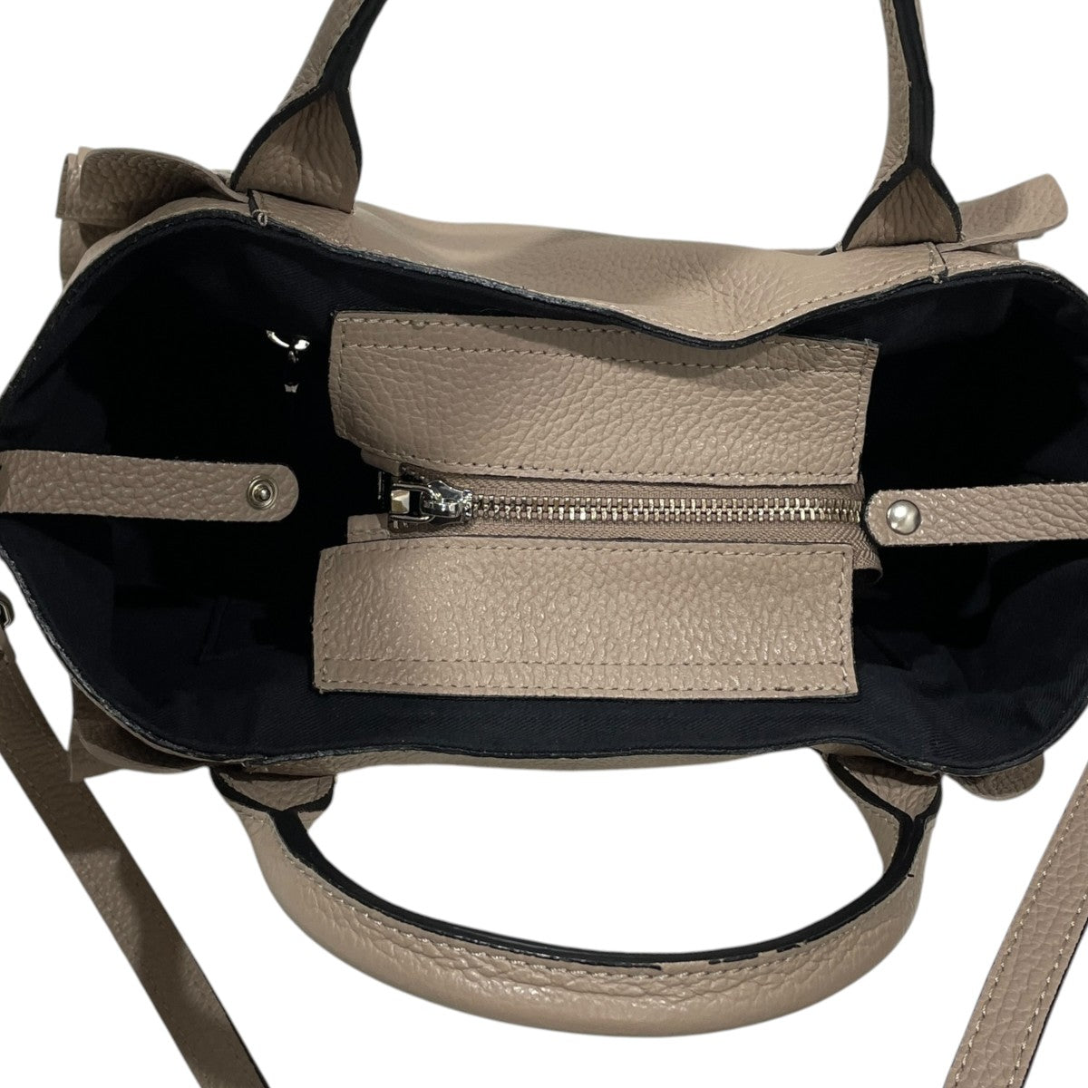 レザー2WAYショルダーバッグ ハンドバッグ MEDINILLA メディニラ フリル 2WAY ミニバッグ