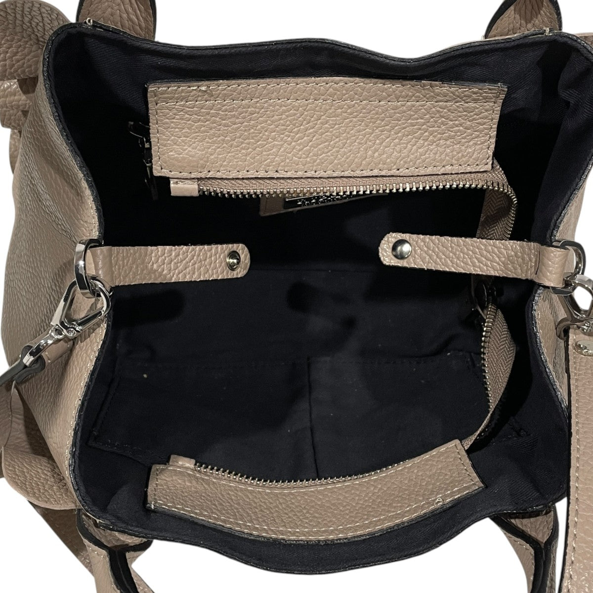 レザー2WAYショルダーバッグ ハンドバッグ MEDINILLA メディニラ フリル 2WAY ミニバッグ