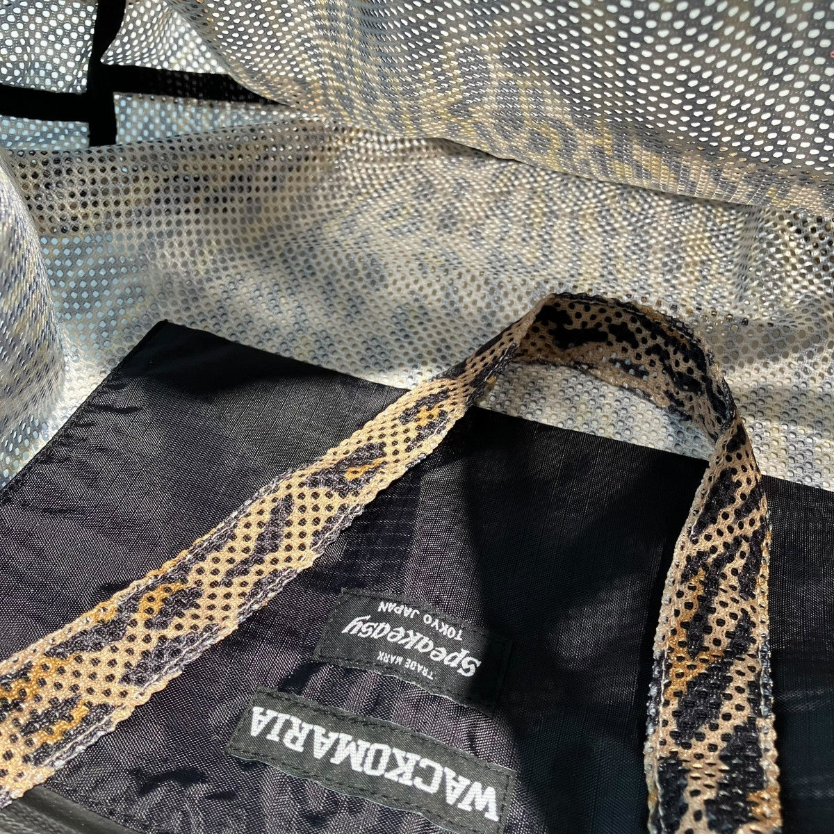 SPEAK EASY   LEOPARD MESH TOTE BAGメッシュトートバッグ25SS-WMA-BG06