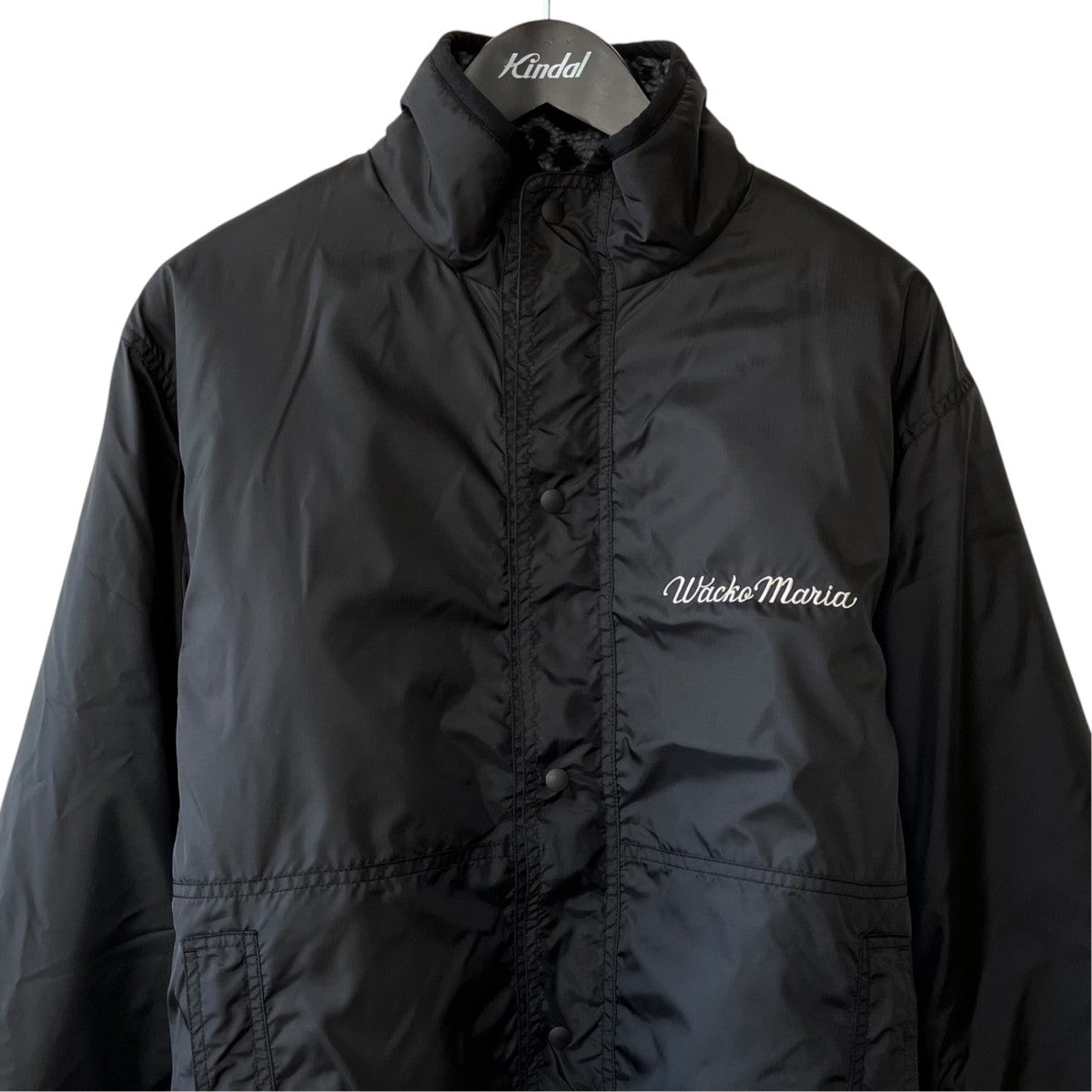 WACKO MARIA REVERSIBLE LEOPARD BOA FLEECE JACKET中綿ジャケット25FW-WMO-OD01 古着・中古-2枚目のアイテム画像