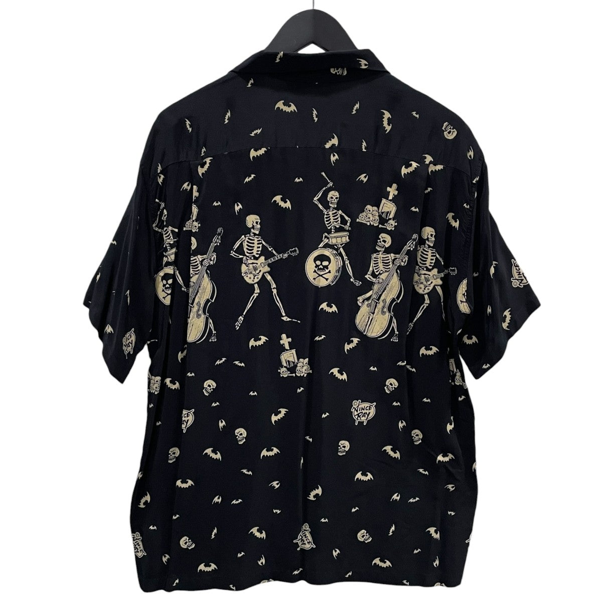 21SS オープンカラー半袖シャツ アロハシャツ HIGH DENSITY RAYON OPEN SHIRT THE SKELETONES ザ・スケルトンズ SH38622