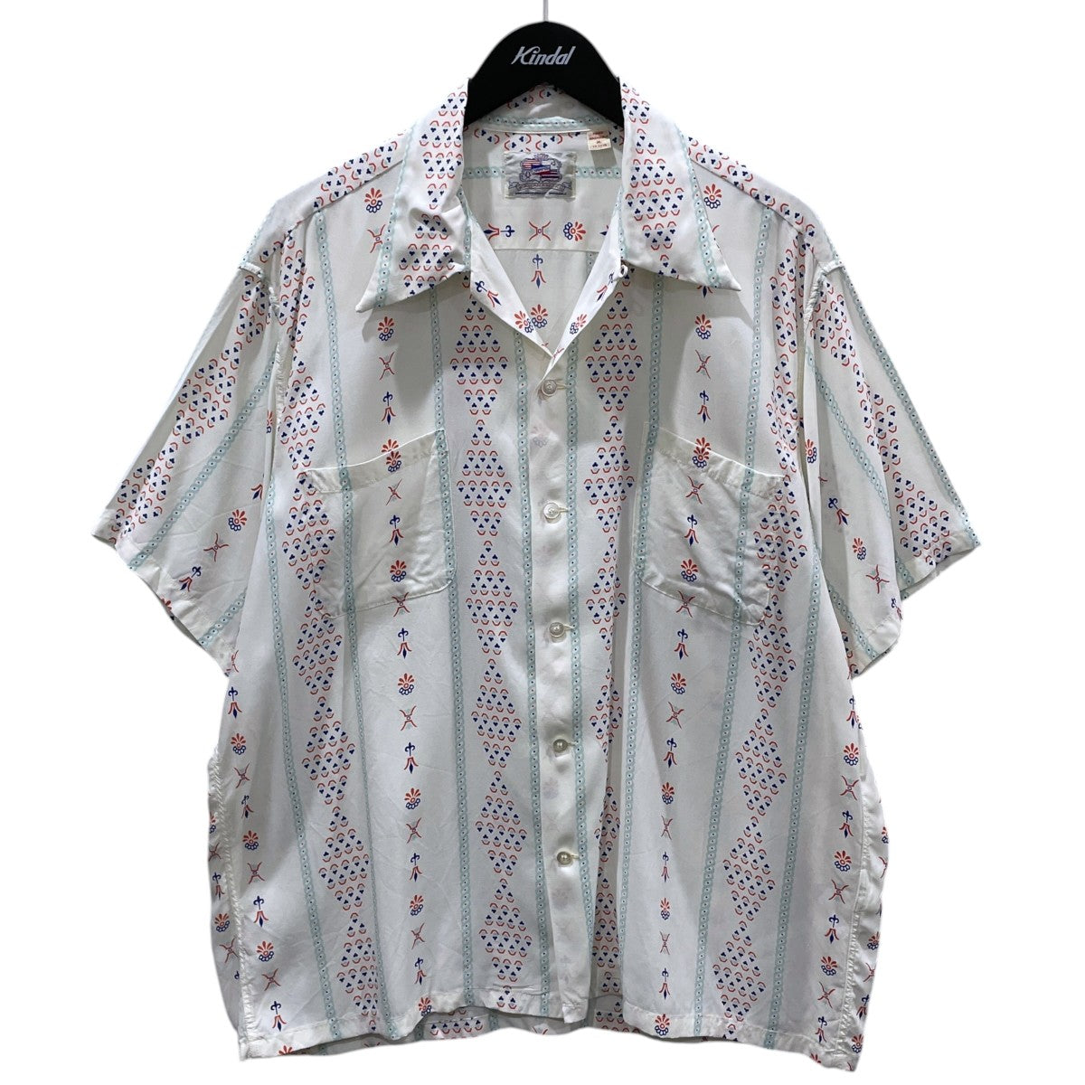 16SS ストライプ柄オープンカラー半袖シャツ アロハシャツ ROYAL STRIPE ロイヤル・ストライプ DK37251