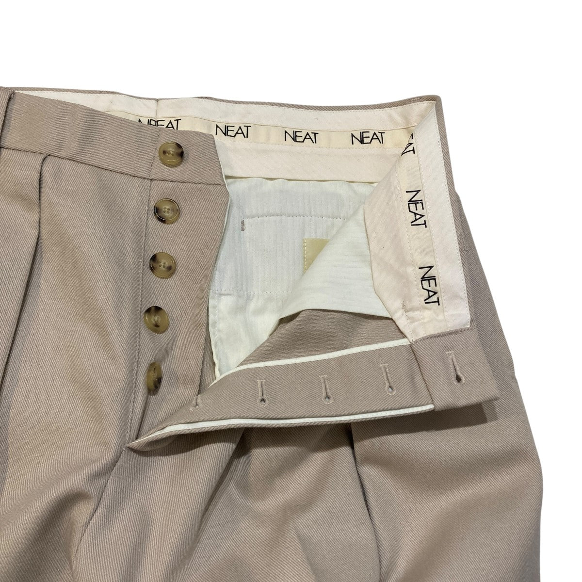 NEAT(ニート) WIDE TUCK TROUSERSワイドタックスラックスパンツ23-030