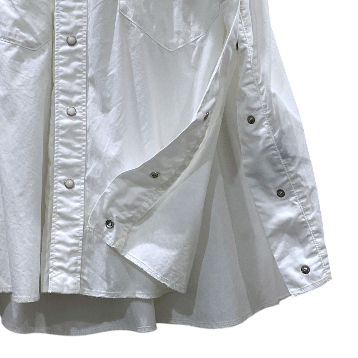24SS サイドボタンウエスタンシャツ Basket Western Shirts ／ Dwayne バスケット ウエスタン シャツ ／ ドウェイン CBC-ImSt-7