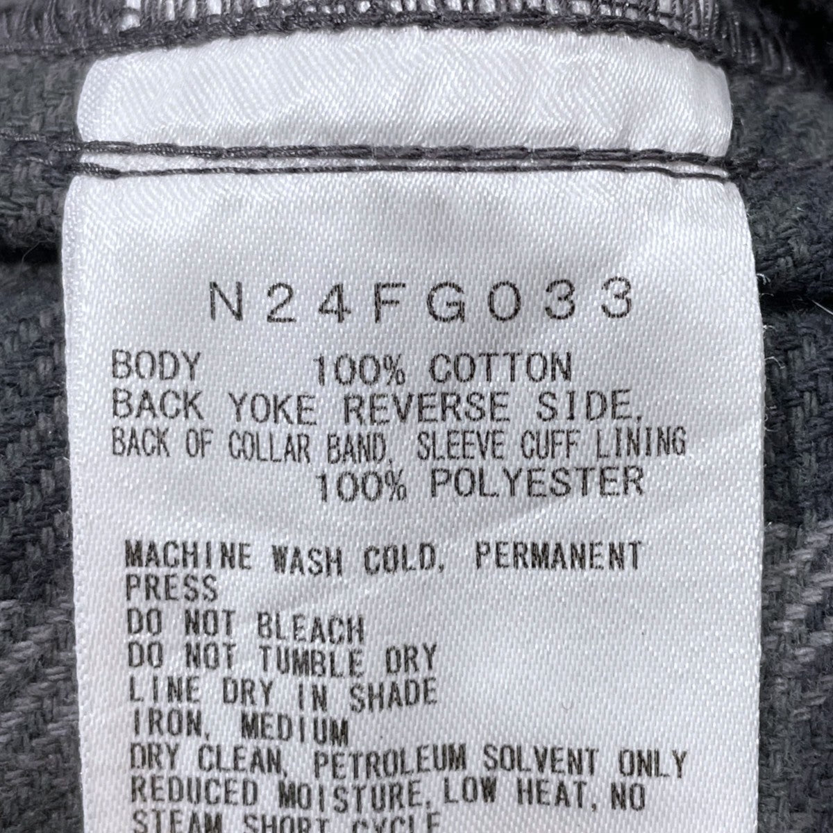 24AW チェック柄ネルシャツ Flannel Double Pocket Field Work Shirt フランネル ダブルポケット フィールドワークシャツ N24FG033
