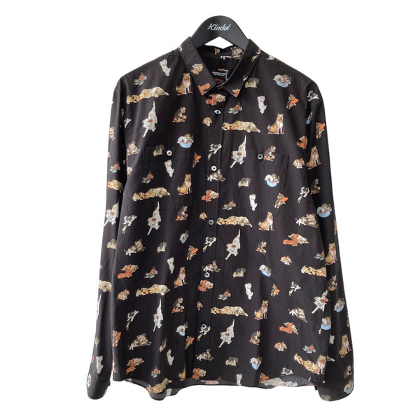 UNDERCOVER(アンダーカバー) 25AWAllover Dog Print Shirt Ivory総柄