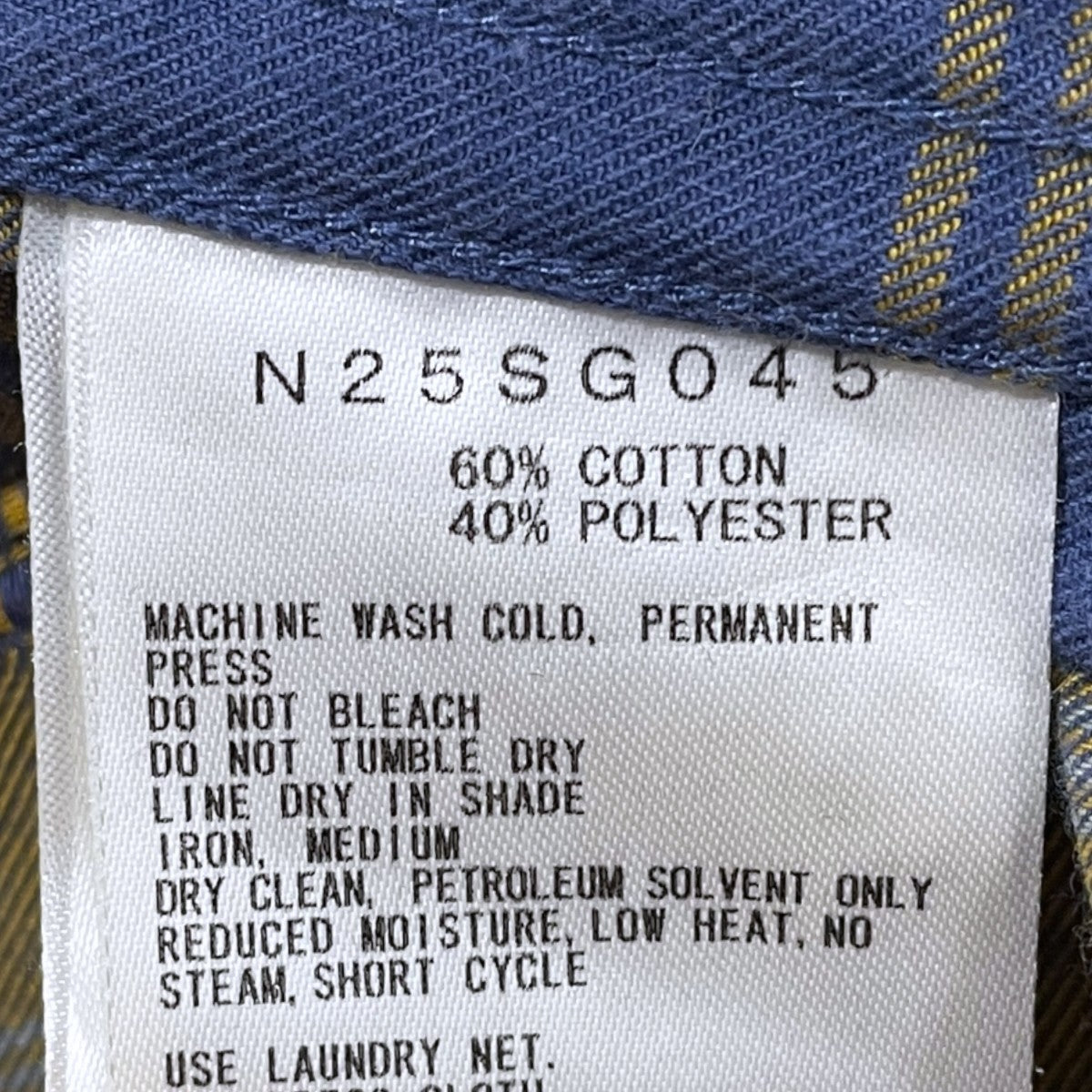 25SS チェック柄シャツ Plaid Dobby Field Shirt プレイドドビーフィールドシャツ N25SG045