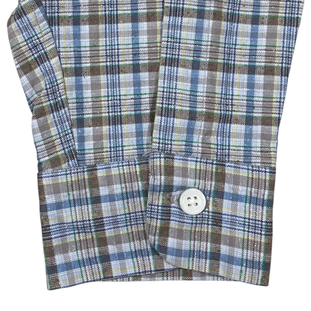 24SS チェック柄シャツ Cotton Silk Euro Check Shirt コットンシルクユーロチェックシャツ SUGS413