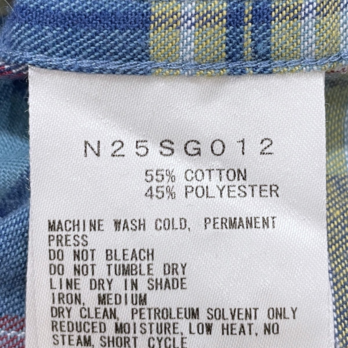 25SS チェック柄シャツ Flannel Field Work Shirt フランネルフィールドワークシャツ N25SG012
