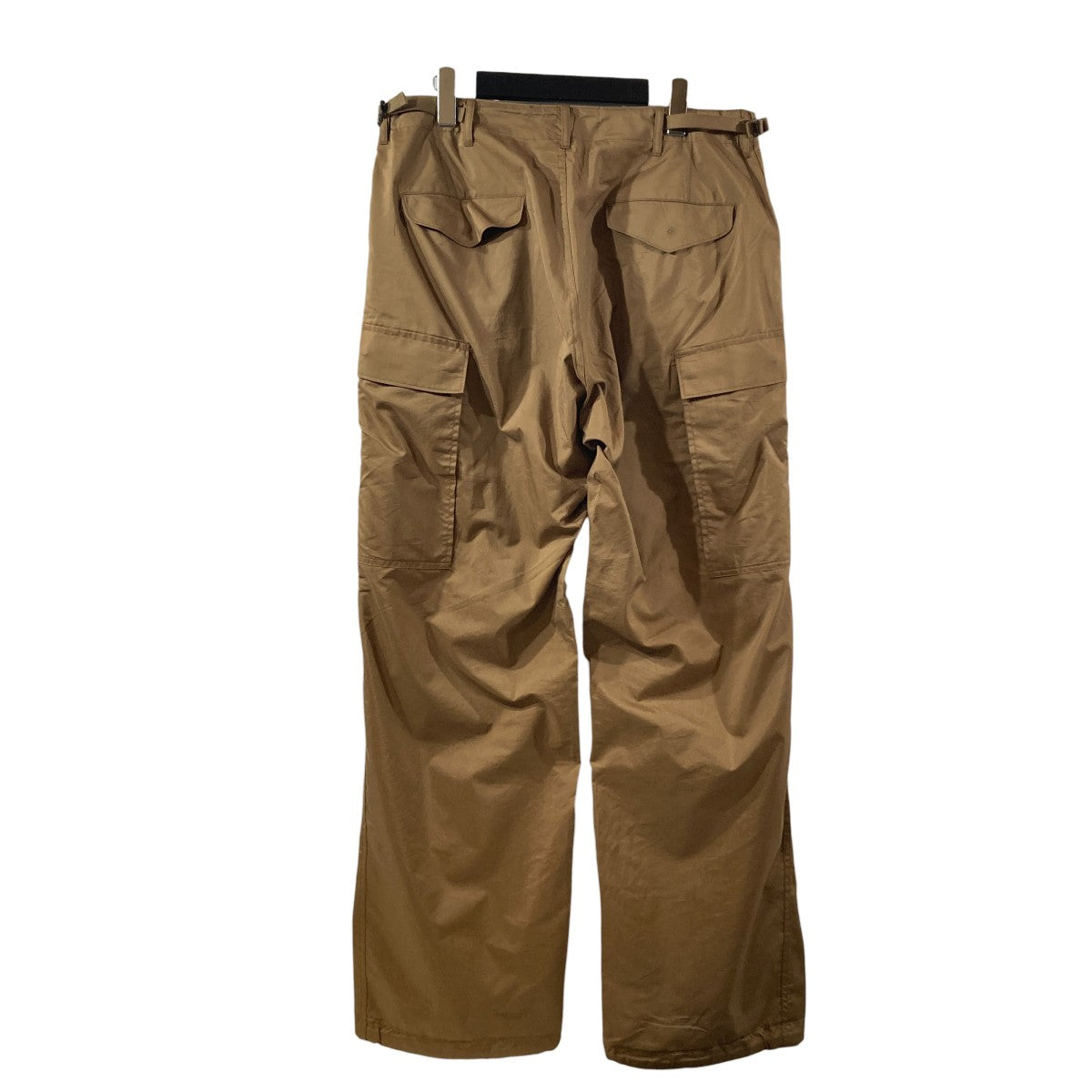 AURALEE ブラウン カーゴパンツ AURALEE(オーラリー) LIGHT FINX POLYESTER FATIGUE PANTSカーゴパンツ