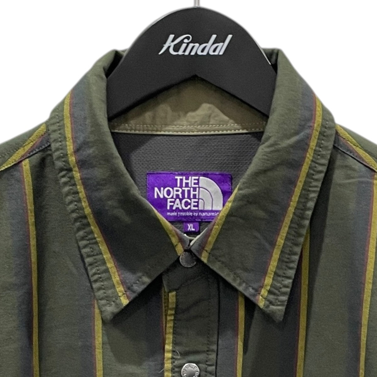 22AW レジメンタルストライプフィールドシャツ Regimental Stripe Field Shirt NT3256N