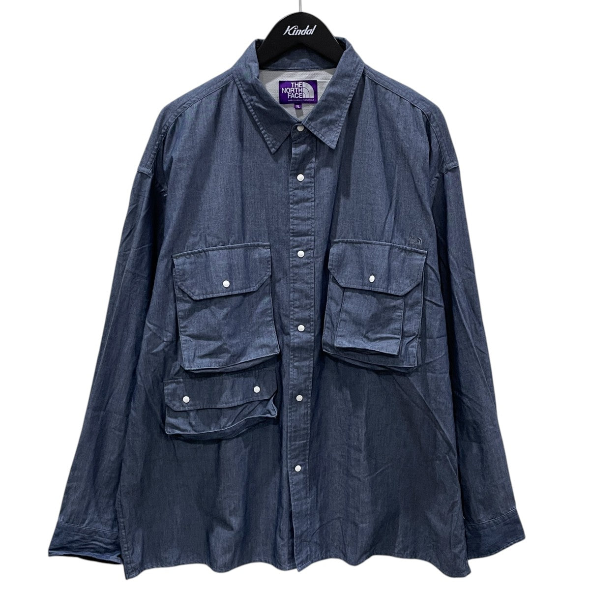 ノースフェイスパープルレーベルシャンブレーインディゴシャツ THE NORTHFACE PURPLELABEL(ザノースフェイス パープルレーベル) 23SS