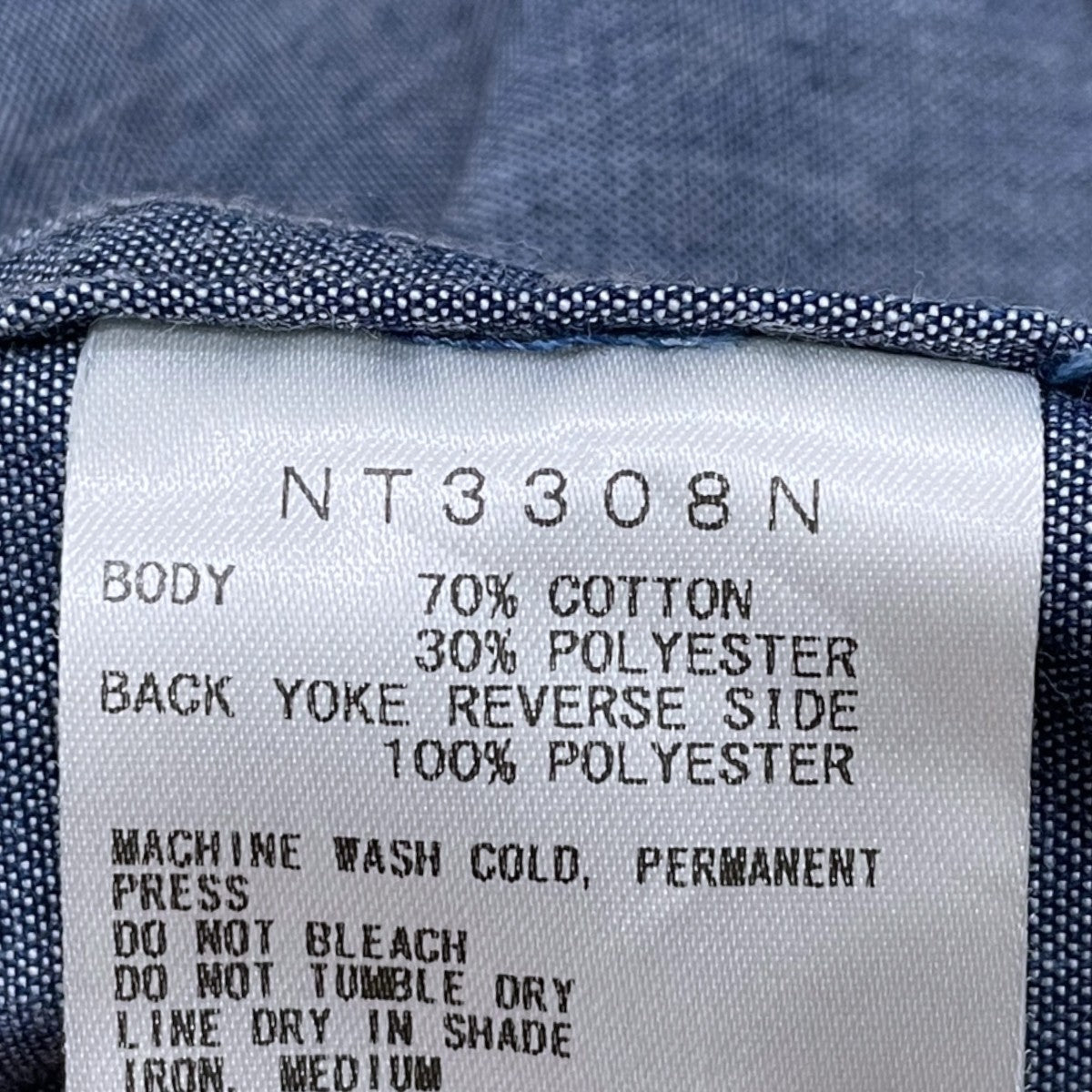23SS 長袖シャツ Indigo Chambray Field Shirt インディゴシャンブレー フィールドシャツ NT3308N