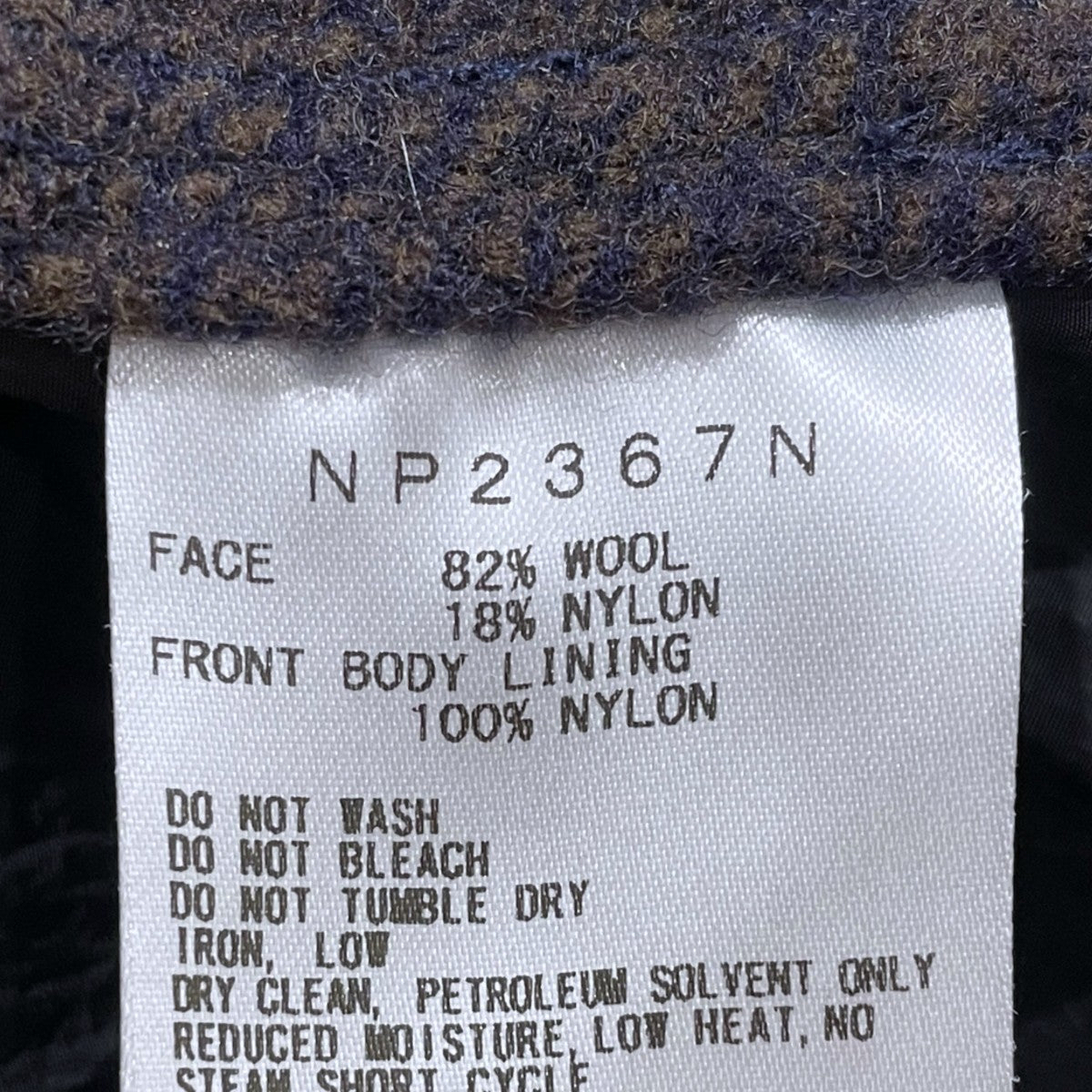 23AW チェック柄ジャケット Wool Field CPO Jacket ウール フィールド シーピーオー ジャケット NP2367N