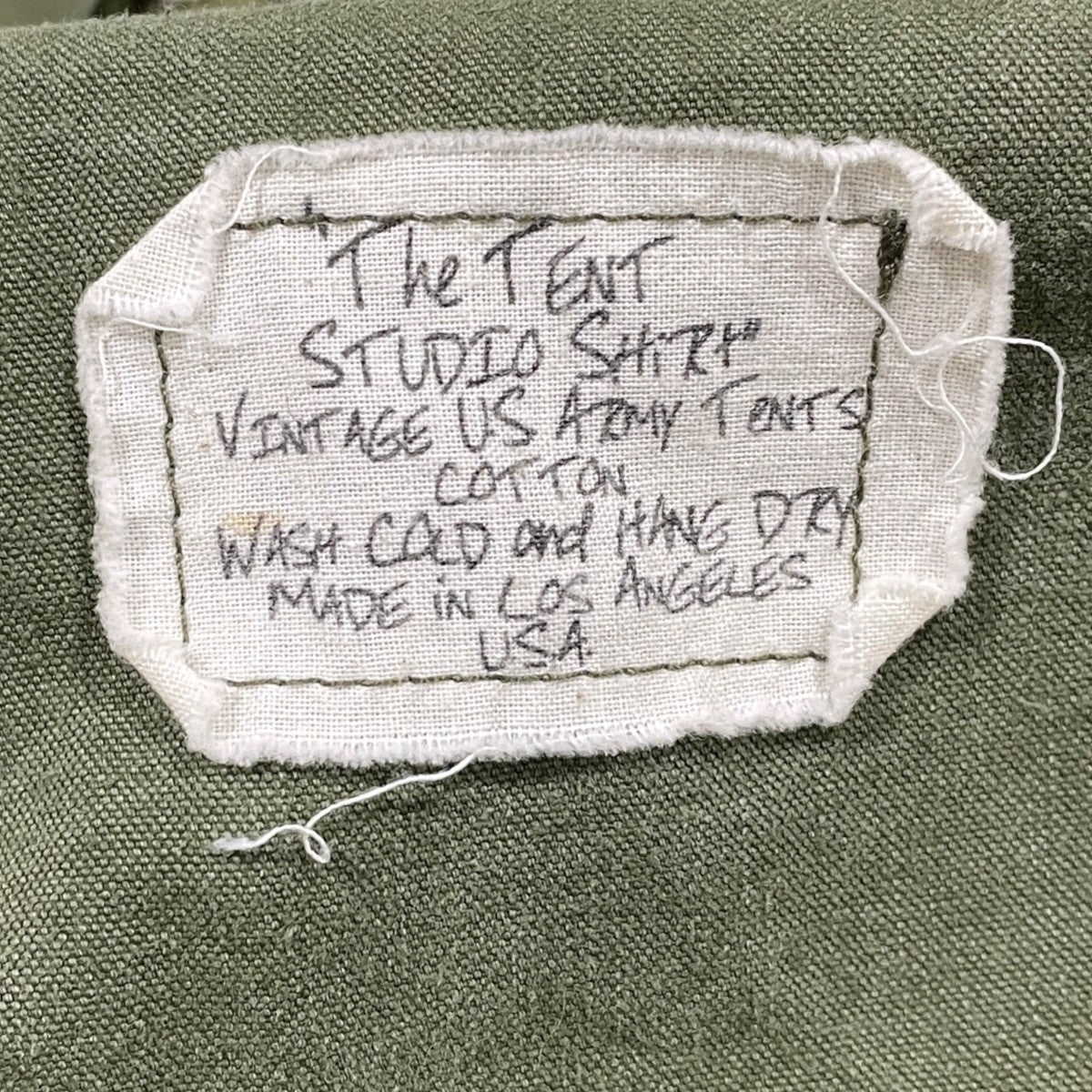 リメイクシャツ THE TENT ZIP FRONT STUDIO SHIRT  ザテントジップフロントスタジオシャツ 52-01-75-01007