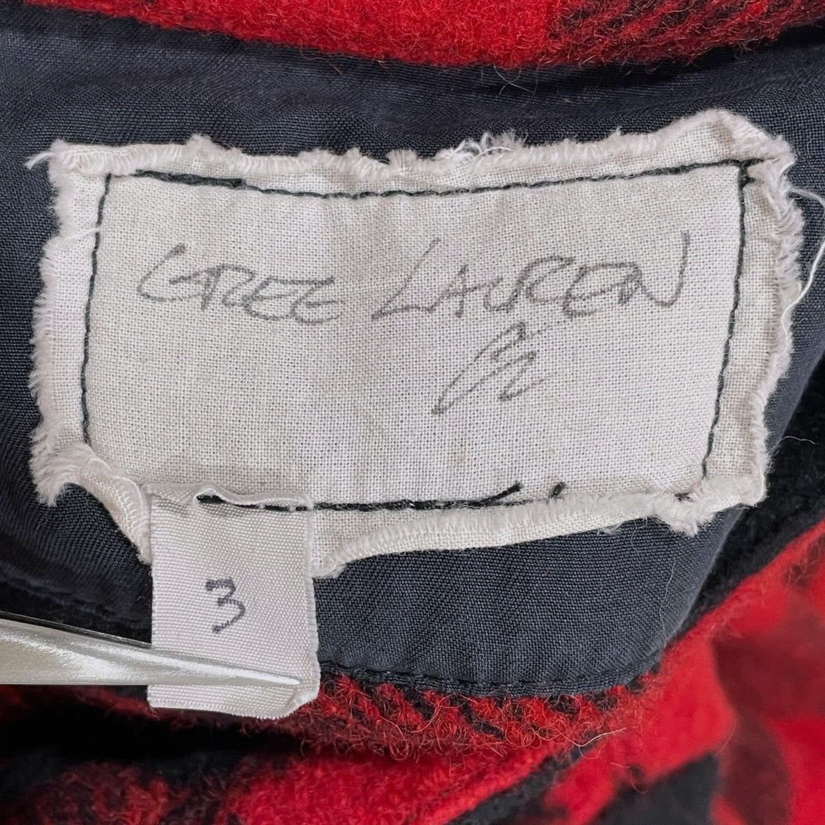 GREG LAUREN 17AW バッファローチェック スタジオ オーバーシャツ BUFFALO CHECK STUDIO OVER SHIRT 52-01-75-01005 古着・中古-7枚目のアイテム画像