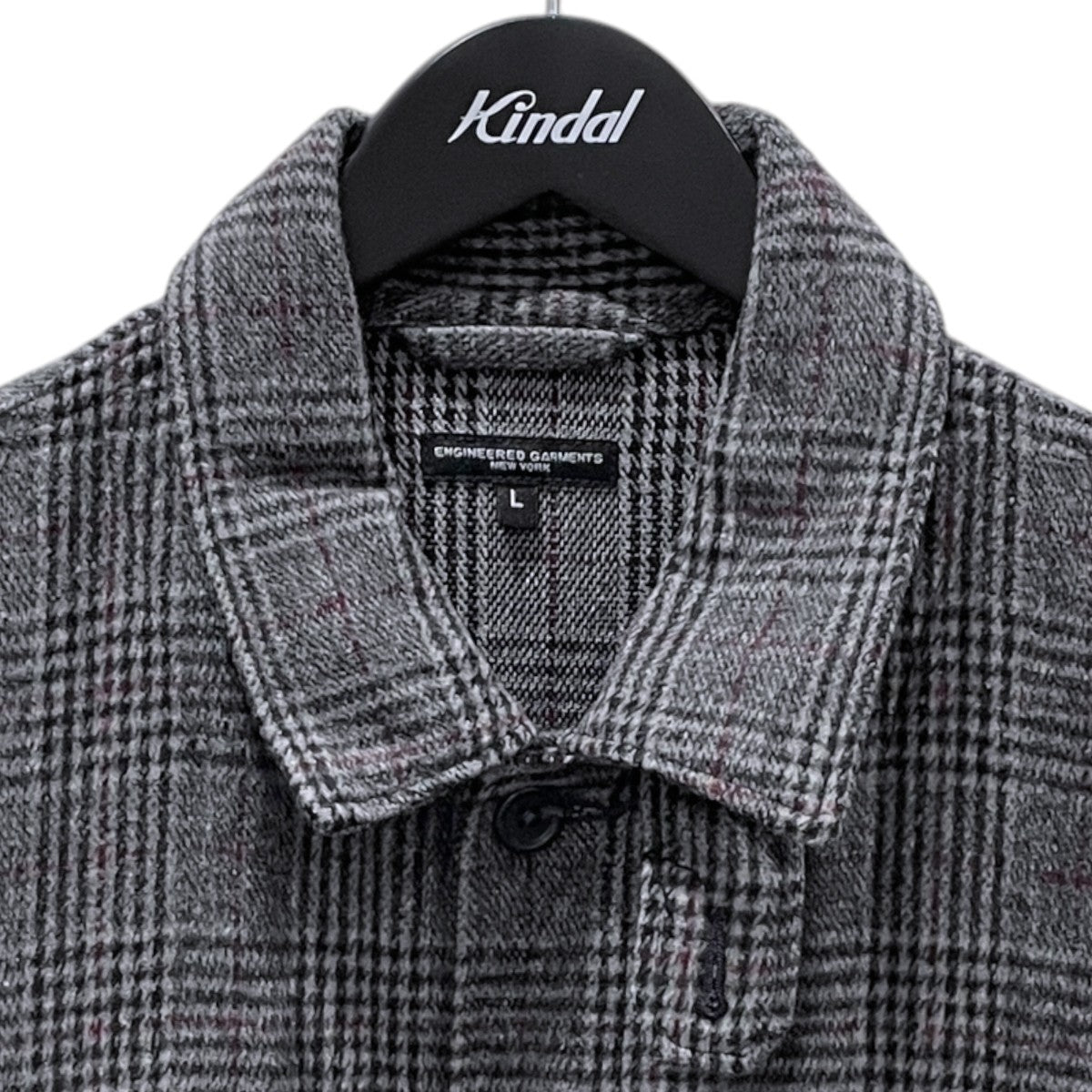 21AW グレンチェック柄ジャケット Explorer Shirt Jacket-Poly Wool Glen Plaid エクスプローラーシャツジャケット ポリウール グレンプレイド JL155