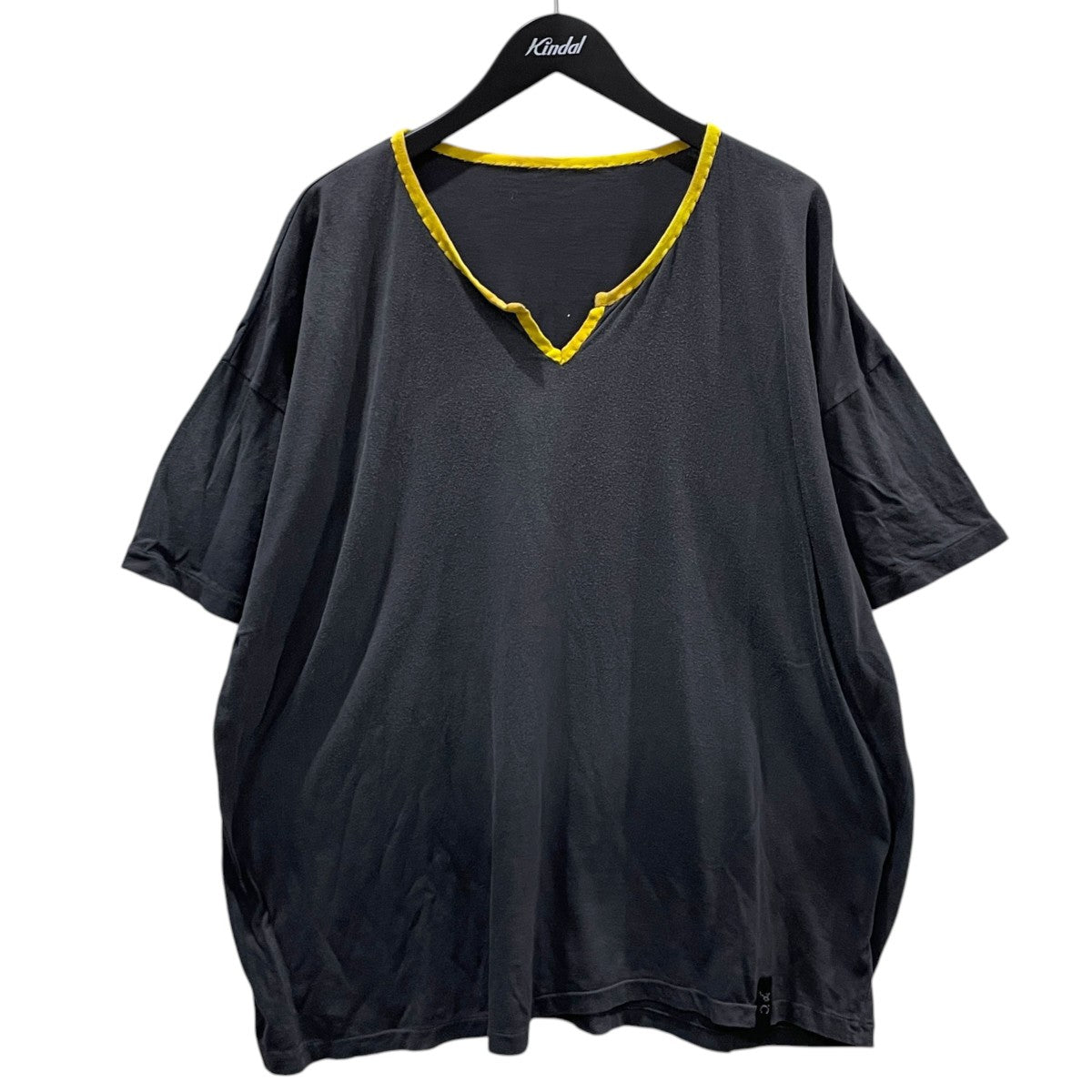 製品染め オーバーサイズ スキッパー パイピング Tシャツ