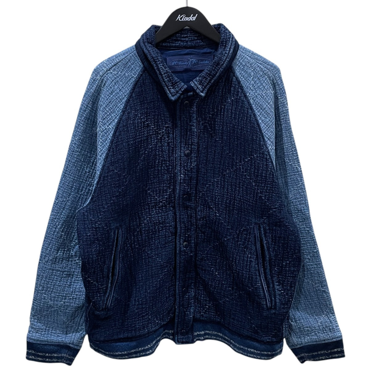18AW スタジャン SASHIKO OLD SCHOOL VARSITY JACKET 刺し子オールドスクールヴァーシティジャケット PC-032-968
