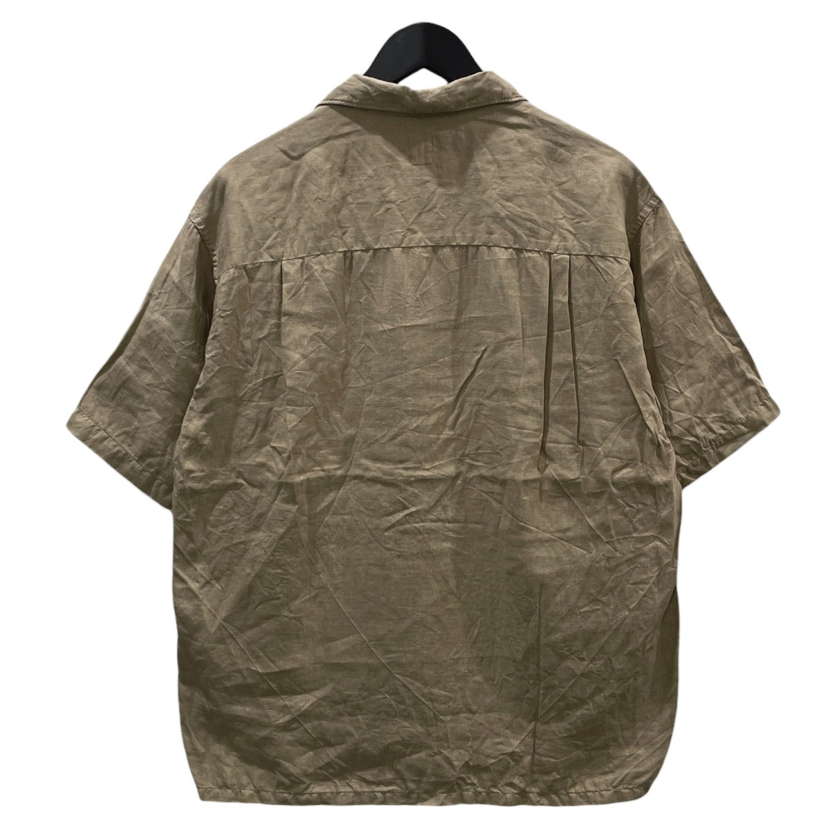 リネン オープンカラー半袖シャツ Linen Open Collar Shirt 3720700079