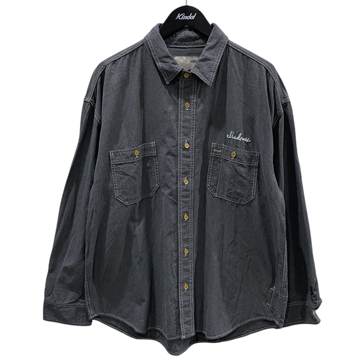 26SS シャンブレーシャツ MADNESS VTG CHAMBRAY BD SHIRT マッドネス ヴィンテージ シャンブレー ボタンダウンシャツ 26SS-SHT-JST1-D001