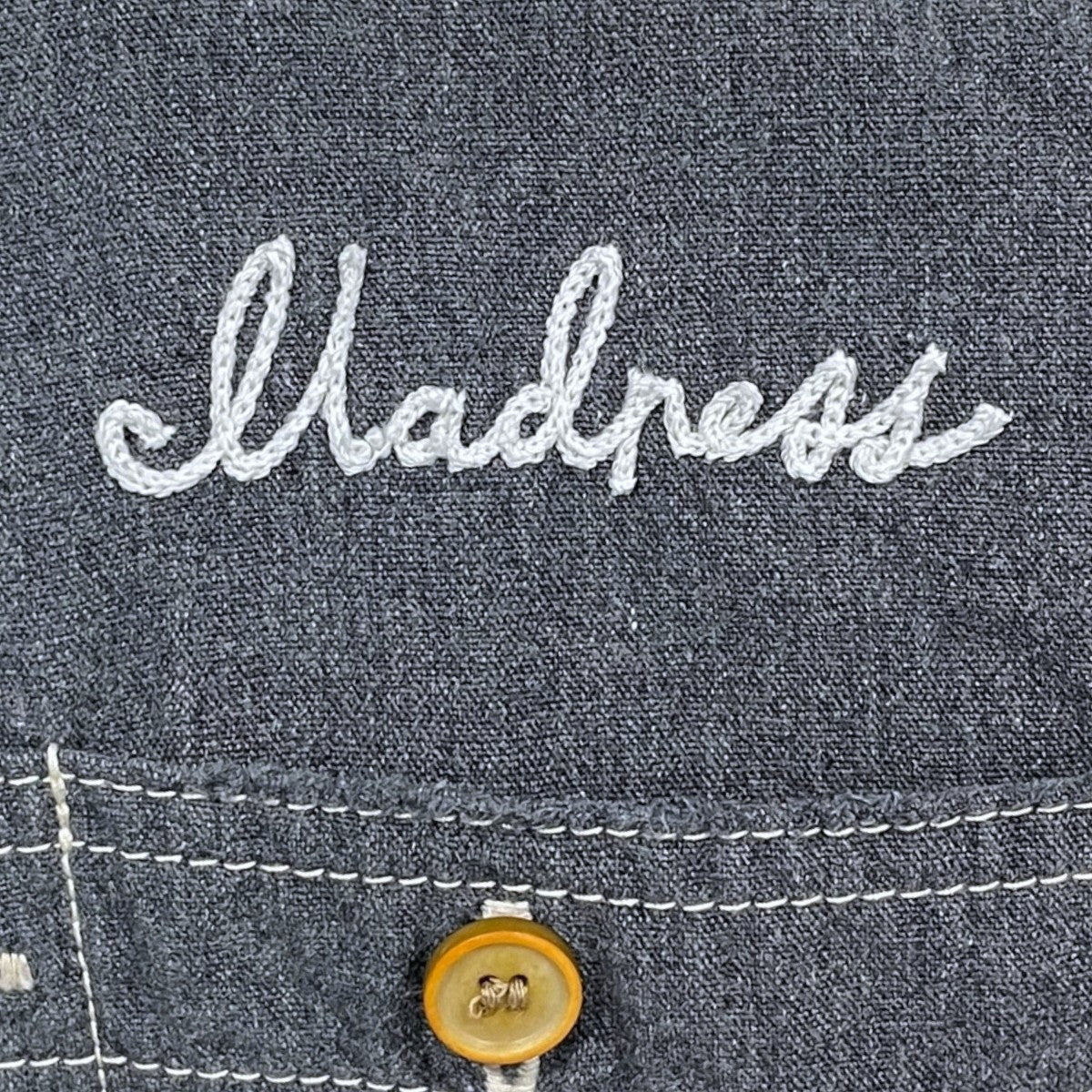 26SS シャンブレーシャツ MADNESS VTG CHAMBRAY BD SHIRT マッドネス ヴィンテージ シャンブレー ボタンダウンシャツ 26SS-SHT-JST1-D001