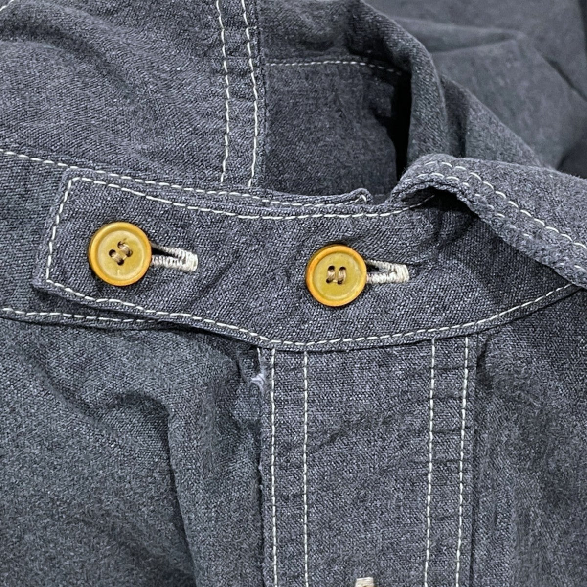 26SS シャンブレーシャツ MADNESS VTG CHAMBRAY BD SHIRT マッドネス ヴィンテージ シャンブレー ボタンダウンシャツ 26SS-SHT-JST1-D001