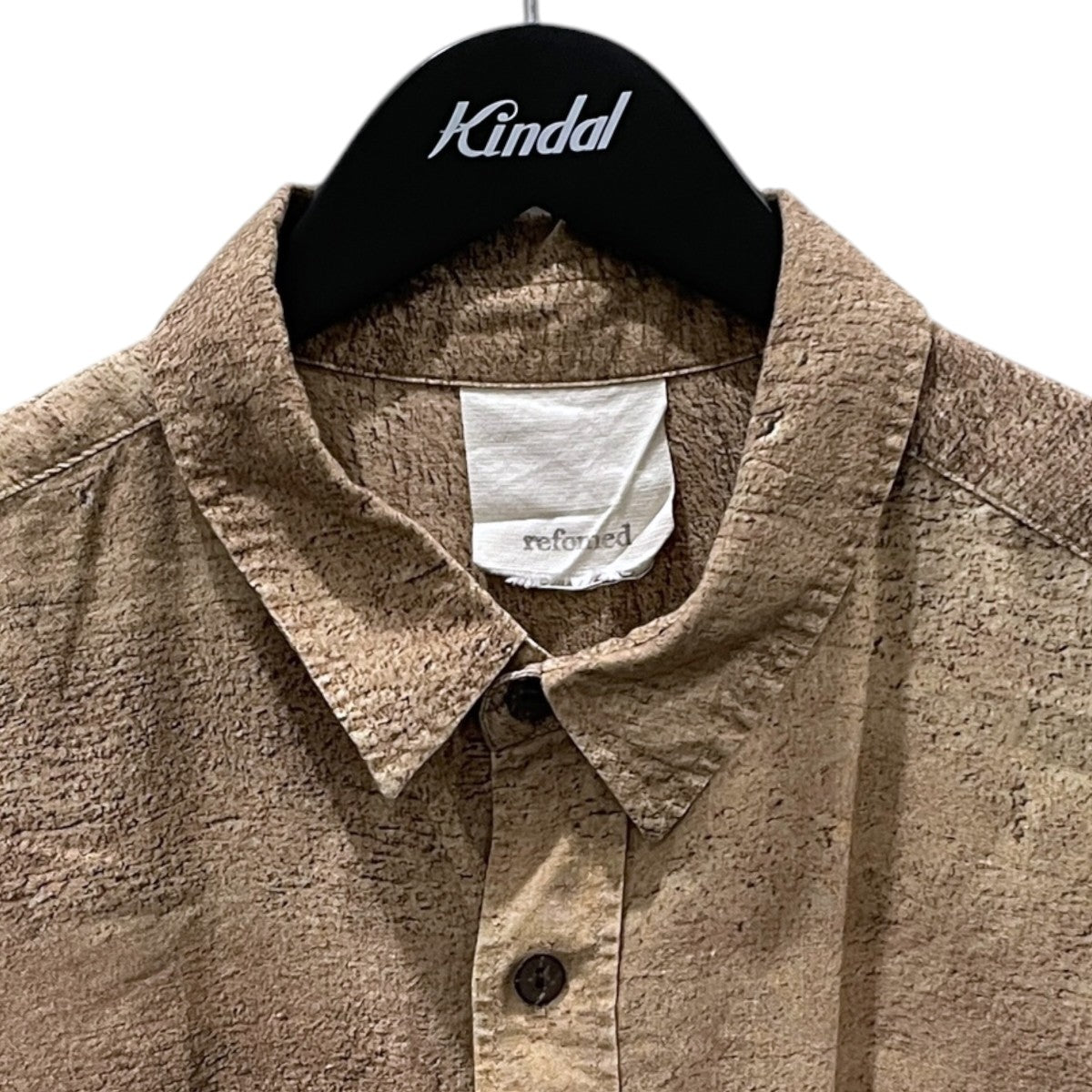 22SS ワイドシルエット長袖シャツ WRIST PATCH WIDE SHIRT リストパッチワイドシャツ RE22SS-SH03