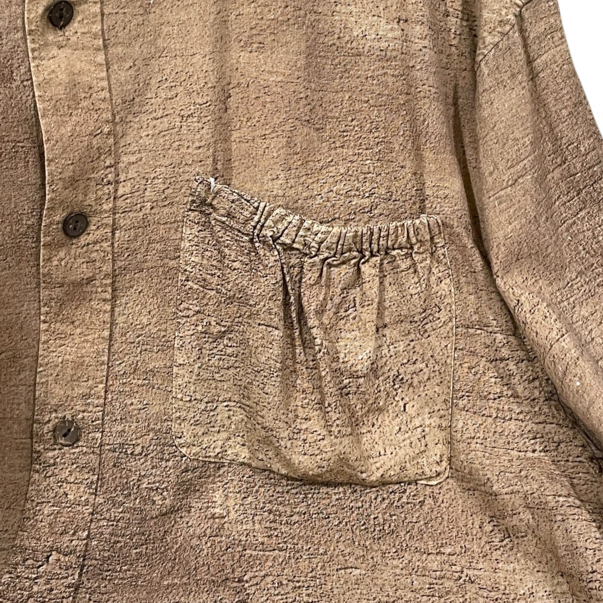 22SS ワイドシルエット長袖シャツ WRIST PATCH WIDE SHIRT リストパッチワイドシャツ RE22SS-SH03