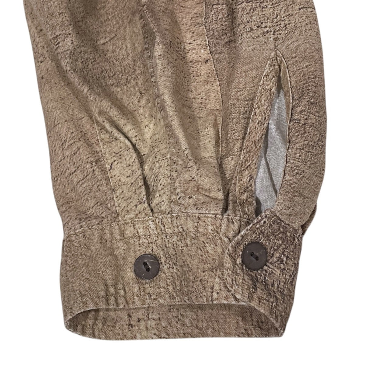 22SS ワイドシルエット長袖シャツ WRIST PATCH WIDE SHIRT リストパッチワイドシャツ RE22SS-SH03