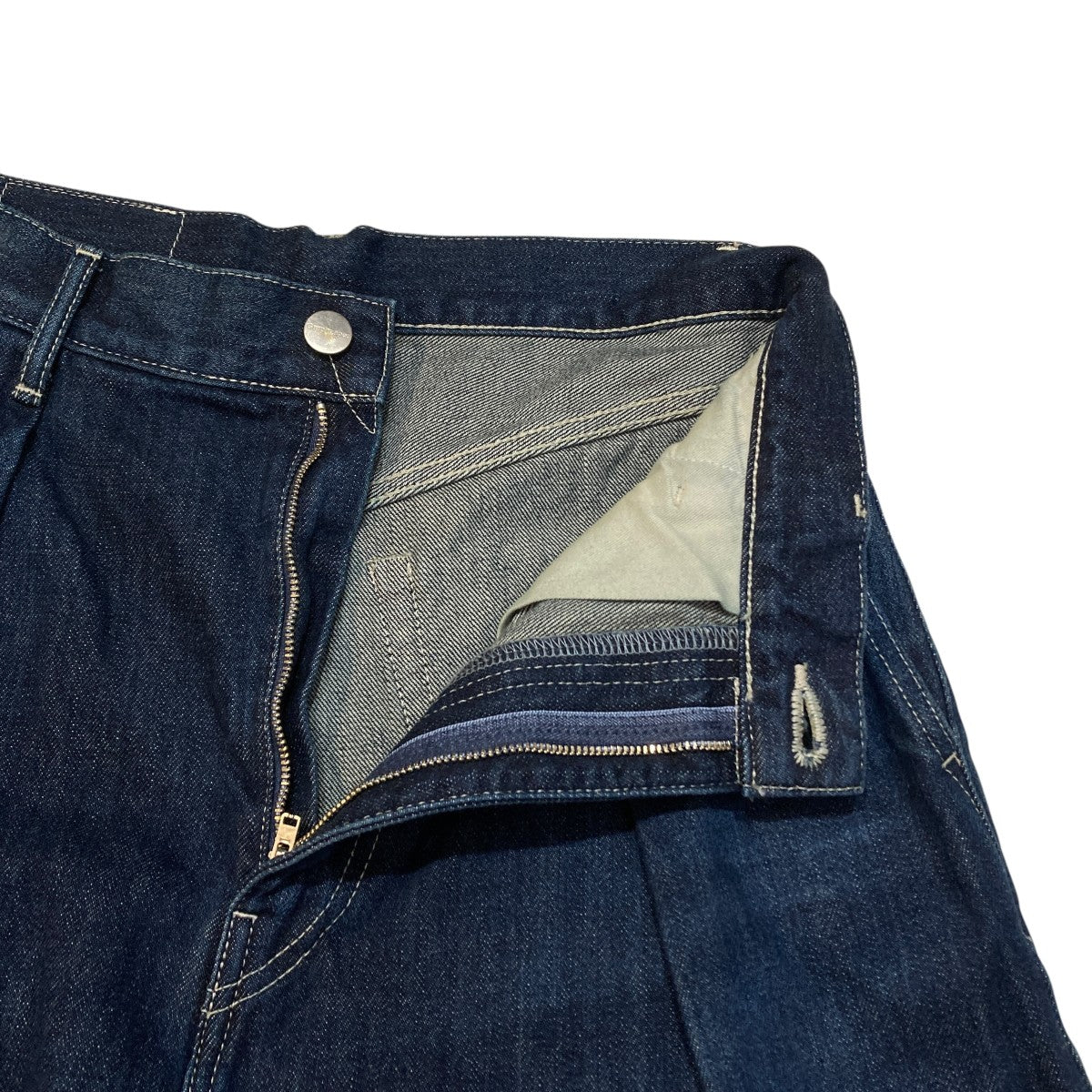 Selvage Denim Two Tuck Wide PantsワイドデニムパンツGL261-40062DB