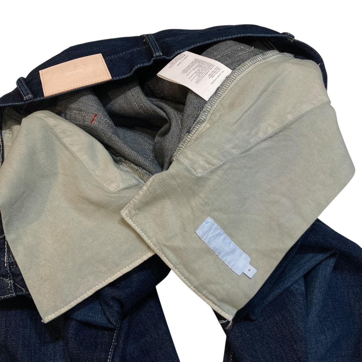 Selvage Denim Two Tuck Wide PantsワイドデニムパンツGL261-40062DB