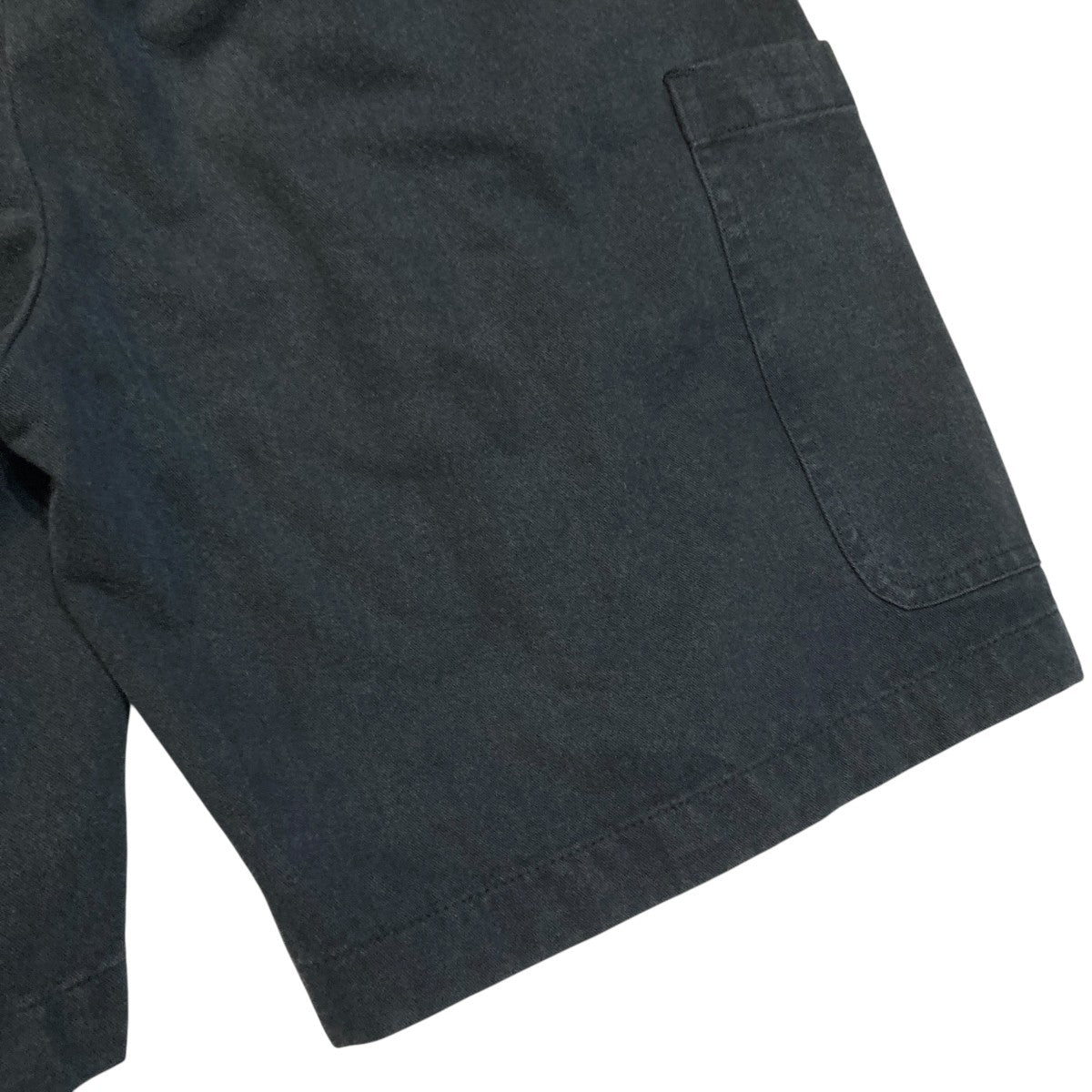 BLACK TWILL CARGO SHORTSハーフパンツ