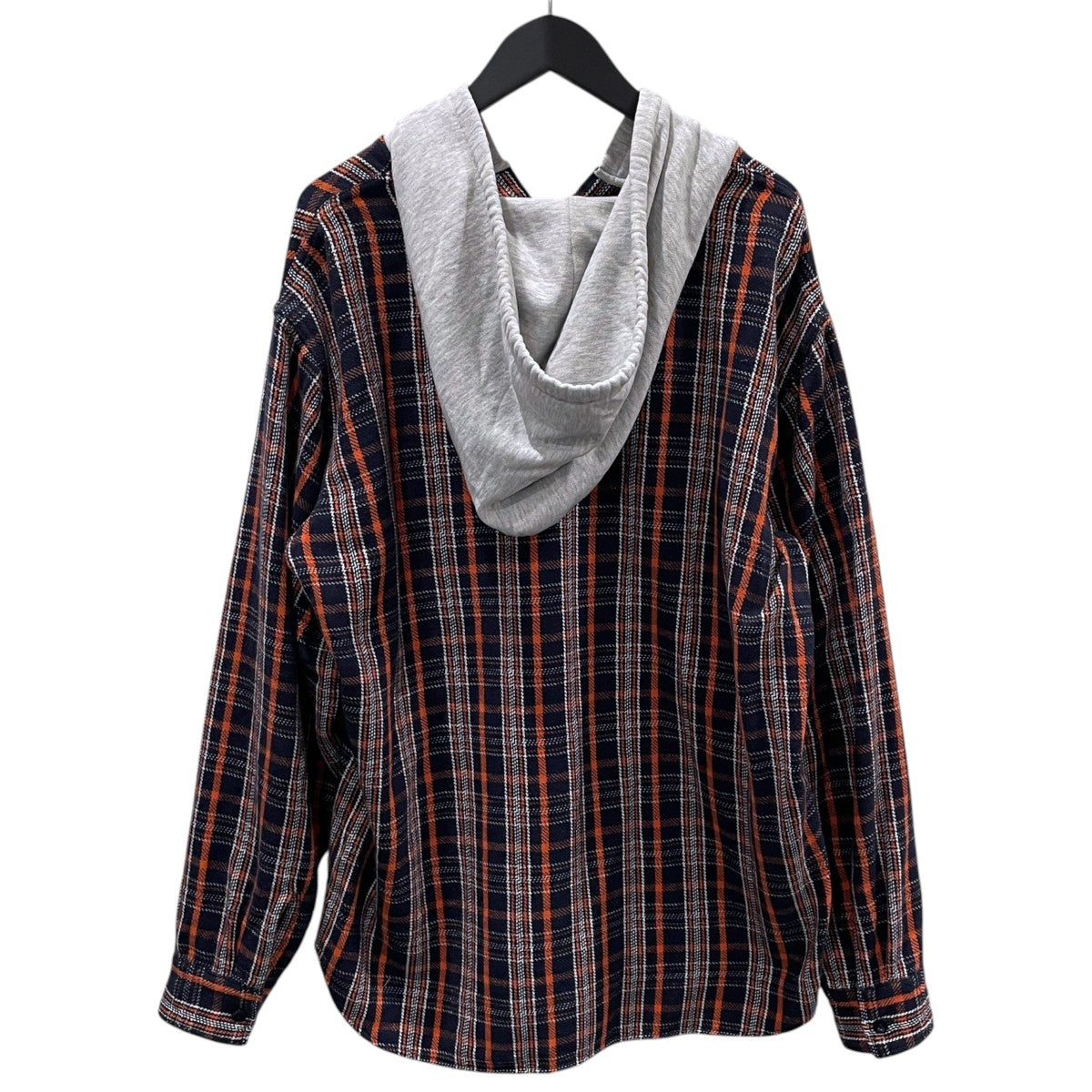 フーデッドチェックシャツ HOODED CHECK SHIRT US1855