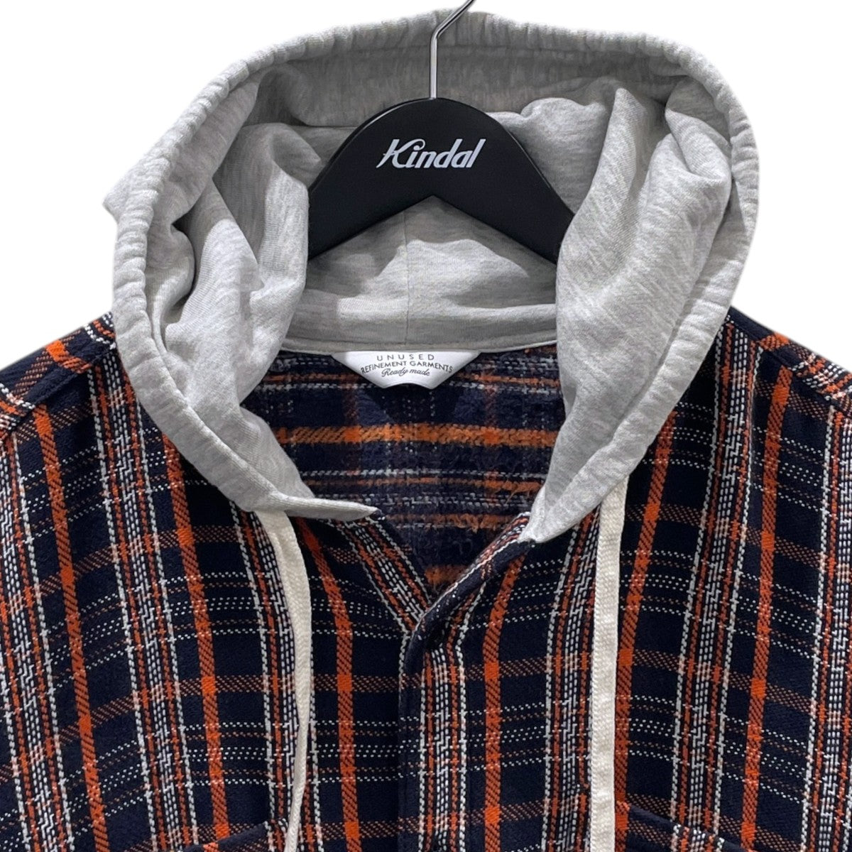 フーデッドチェックシャツ HOODED CHECK SHIRT US1855