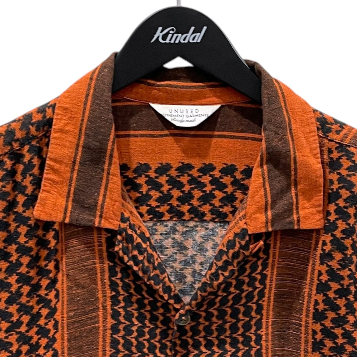 19SS オープンカラー長袖シャツ LONG SLEEVE AFGHAN PRINT SHIRT ロングスリーブ アフガンプリントシャツ US1621