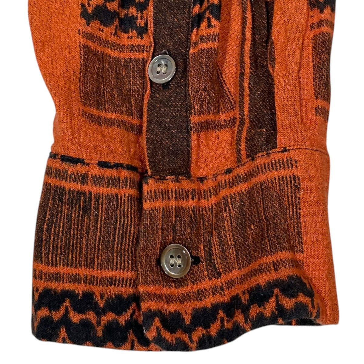 19SS オープンカラー長袖シャツ LONG SLEEVE AFGHAN PRINT SHIRT ロングスリーブ アフガンプリントシャツ US1621