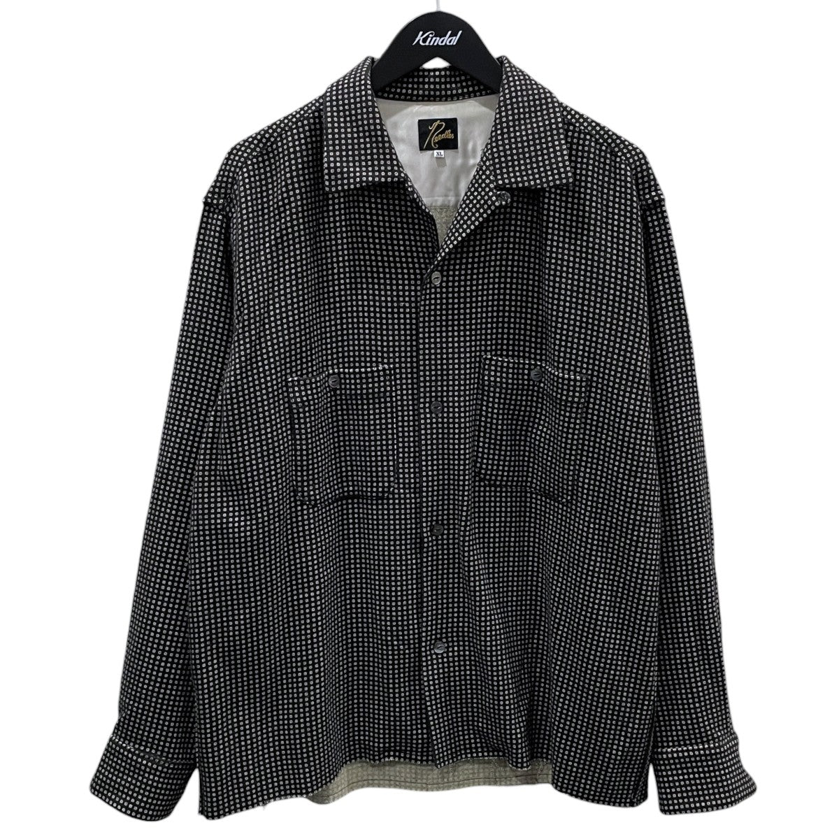 層がr亜オープンカラーシャツ C．O．B． Classic Shirt - W／N Melton ／ Pt． シーオービー クラシックシャツ ウールナイロン メルトンプリント HM110