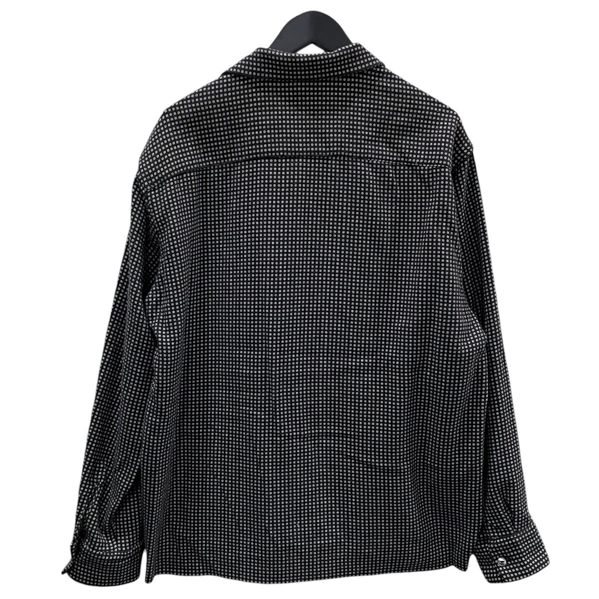 層がr亜オープンカラーシャツ C．O．B． Classic Shirt - W／N Melton ／ Pt． シーオービー クラシックシャツ ウールナイロン メルトンプリント HM110