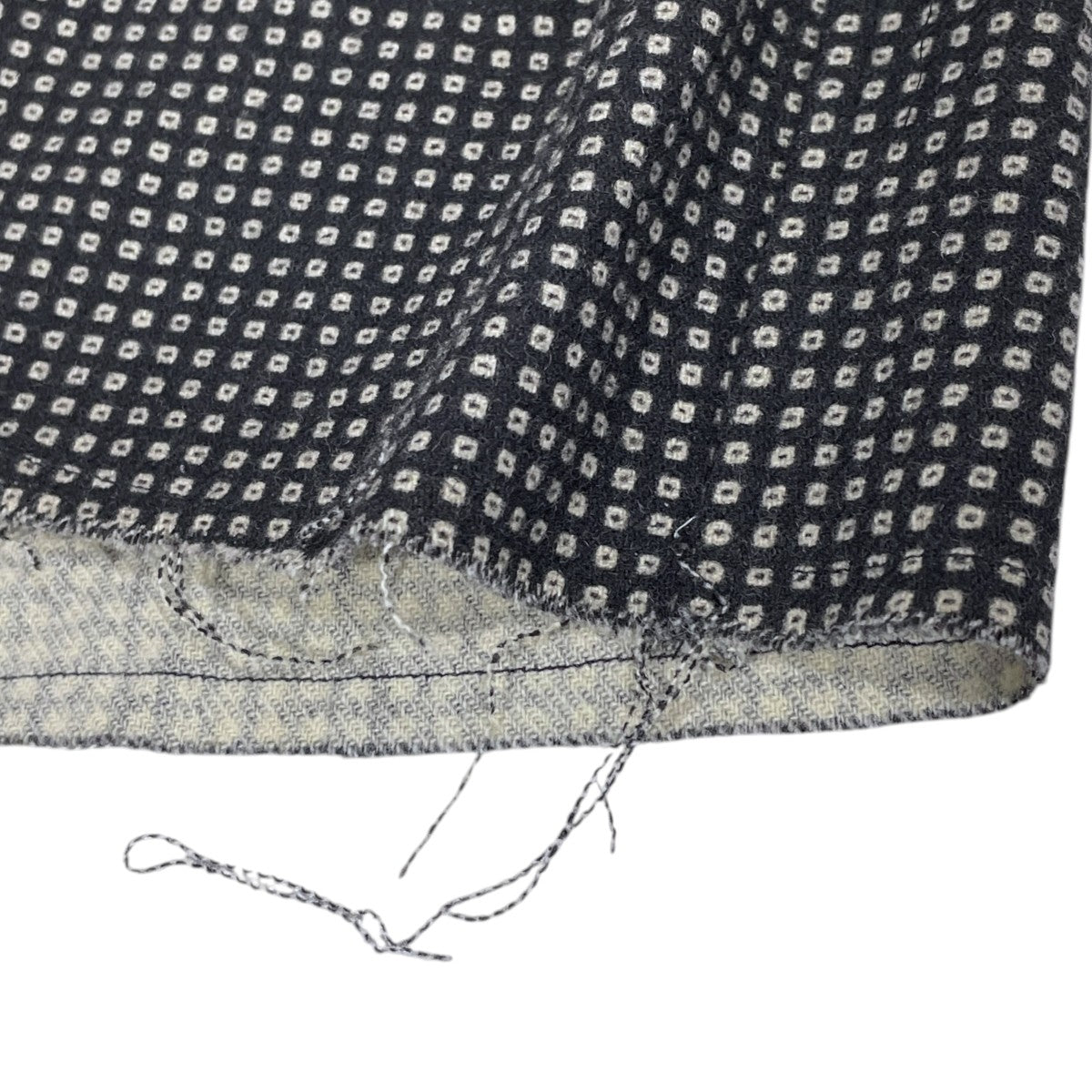 層がr亜オープンカラーシャツ C．O．B． Classic Shirt - W／N Melton ／ Pt． シーオービー クラシックシャツ ウールナイロン メルトンプリント HM110